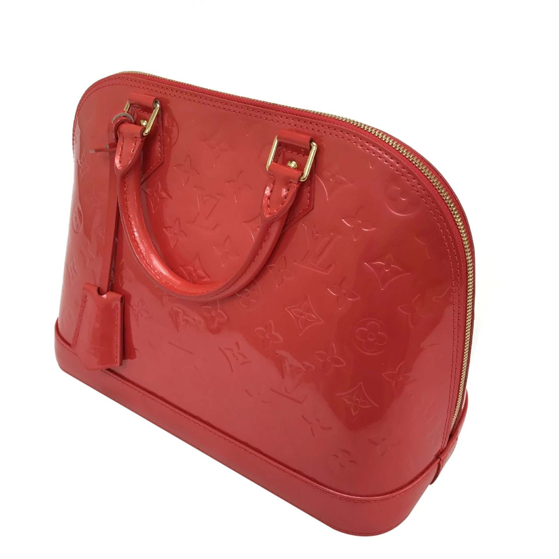 Bolsa Louis Vuitton Alma Verniz Vermelha 