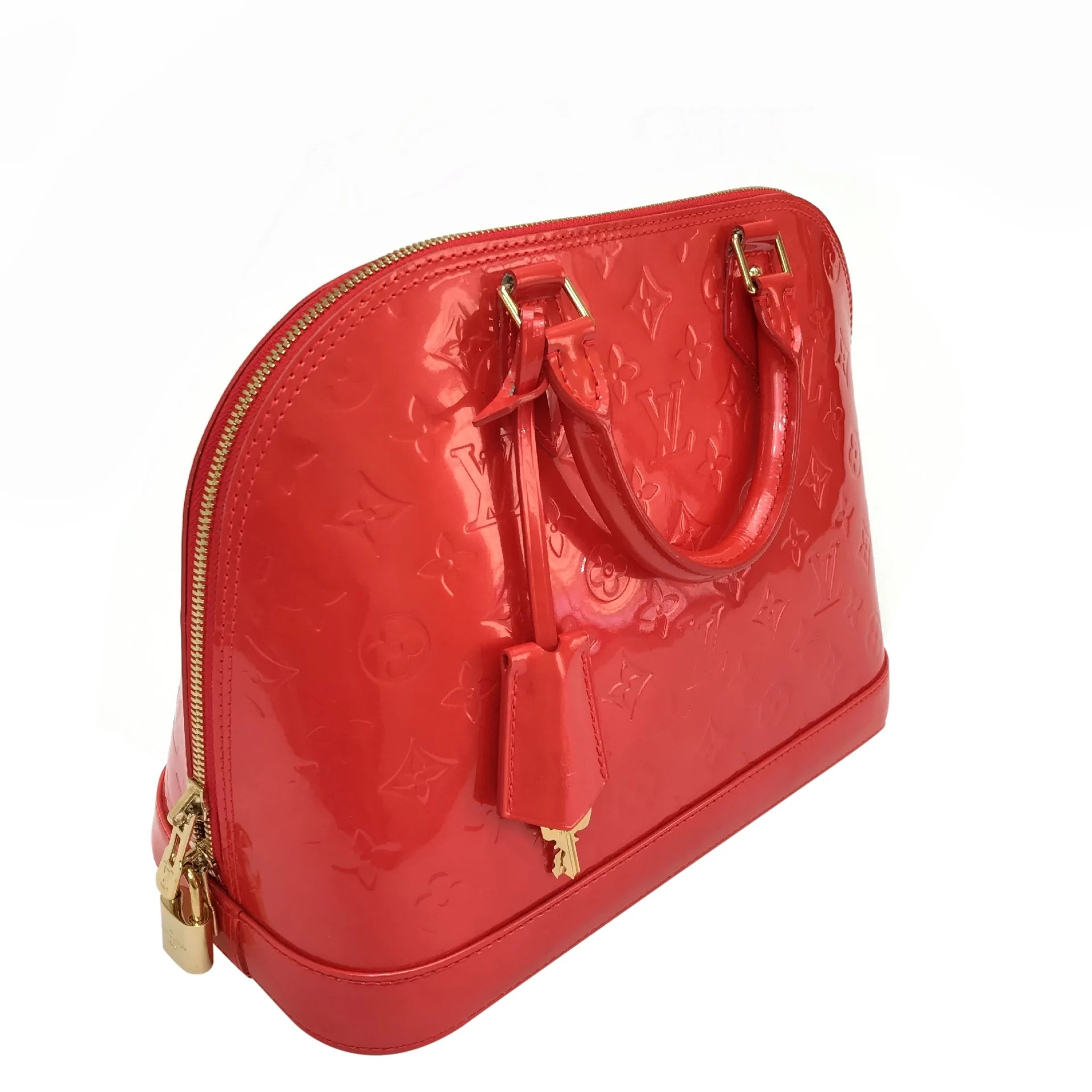 Bolsa Louis Vuitton Alma Verniz Vermelha 