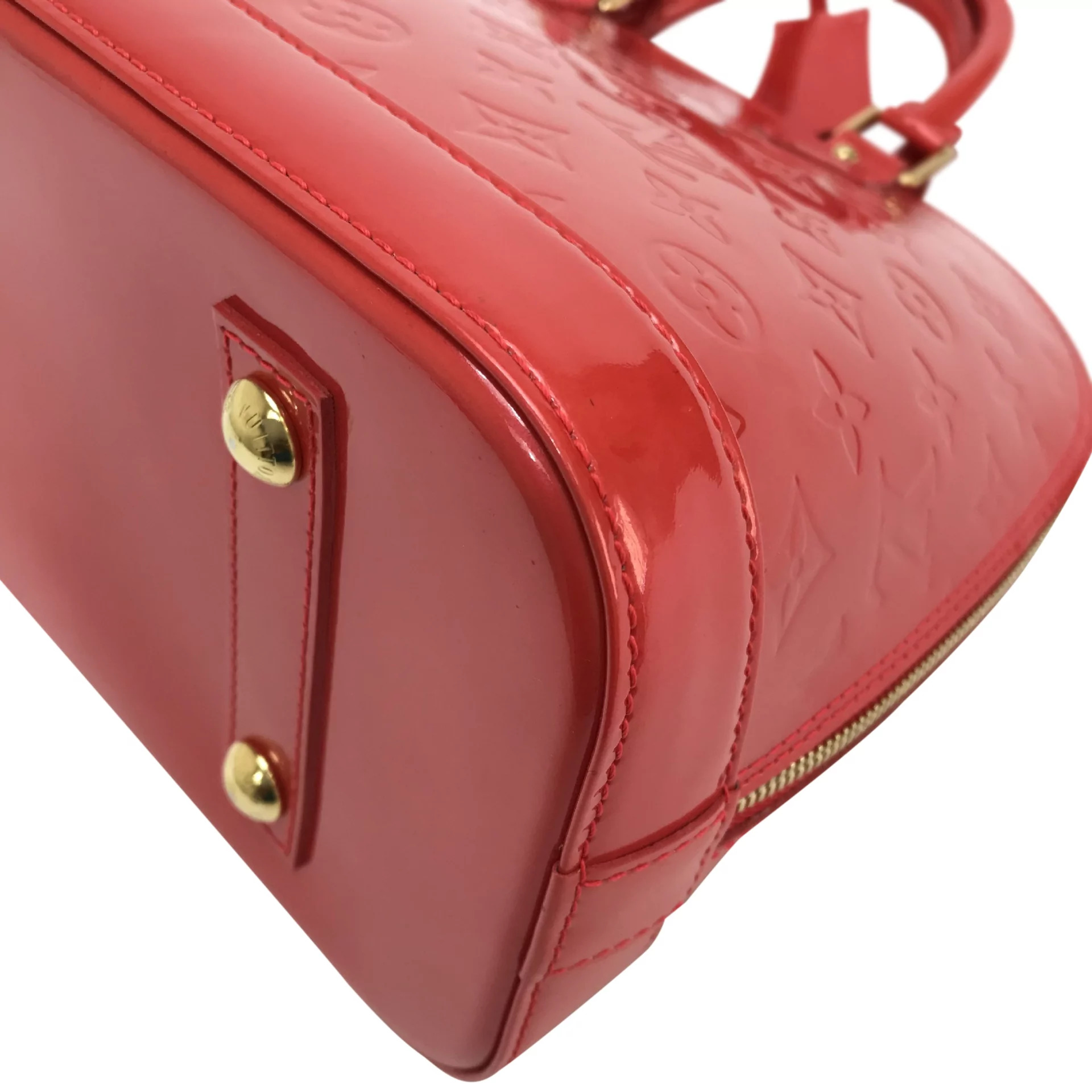 Bolsa Louis Vuitton Alma Verniz Vermelha 