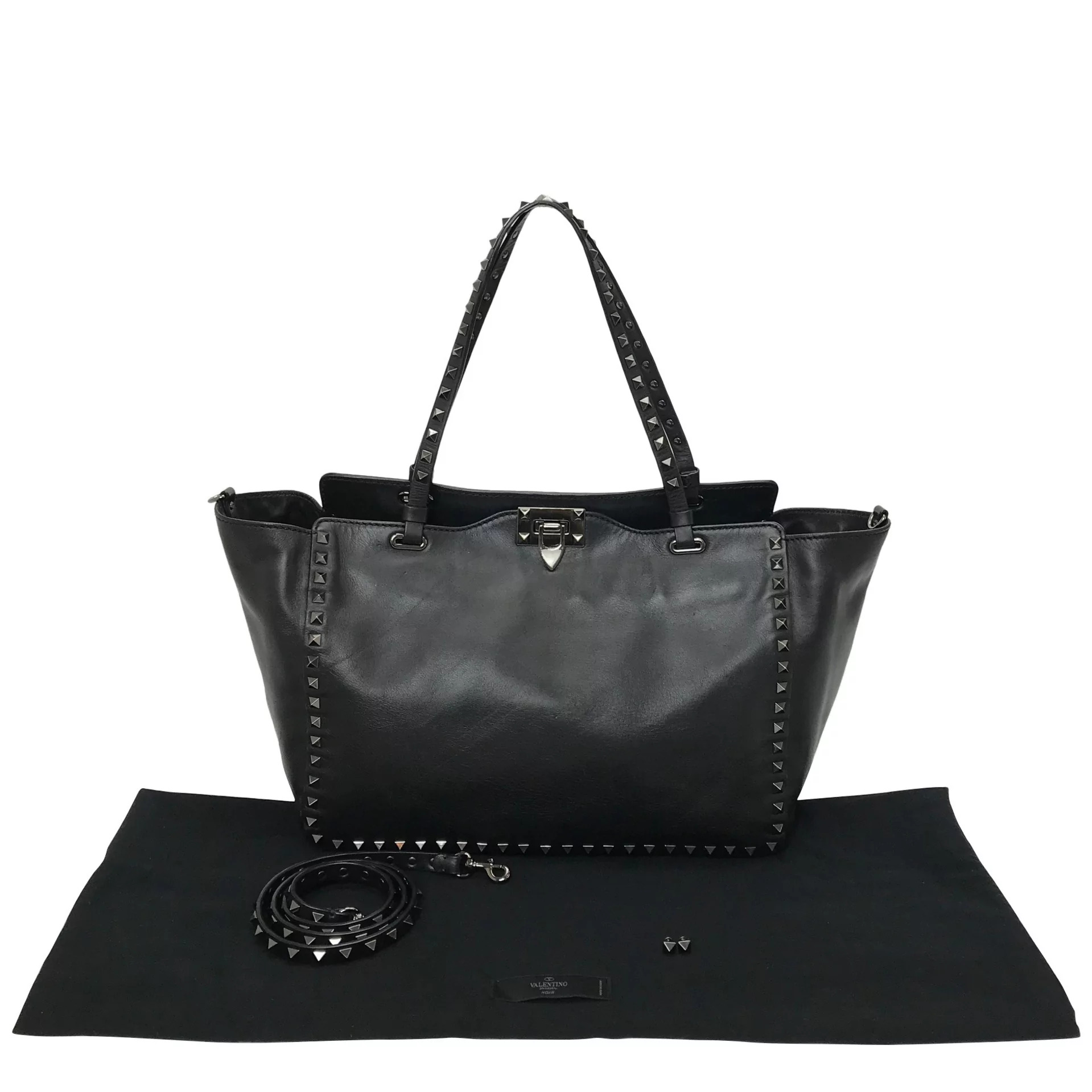 Bolsa Valentino Rockstud Preta