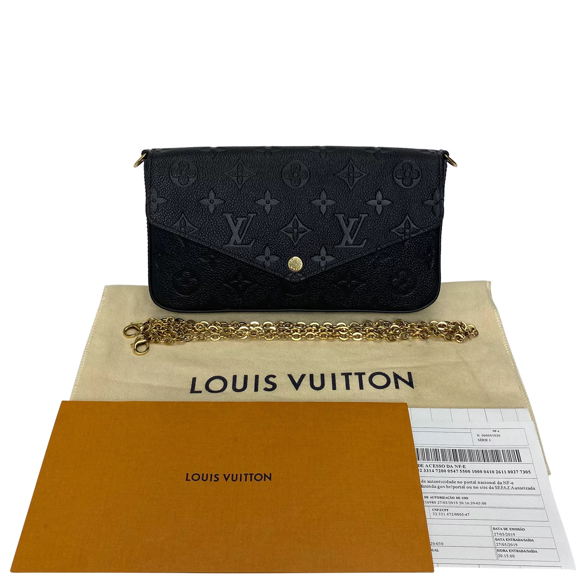 Bolsa Pochette Louis Vuitton Félice Preta