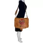 Bolsa Gucci Tattoo Heart Tribeca Messenger Caramelo