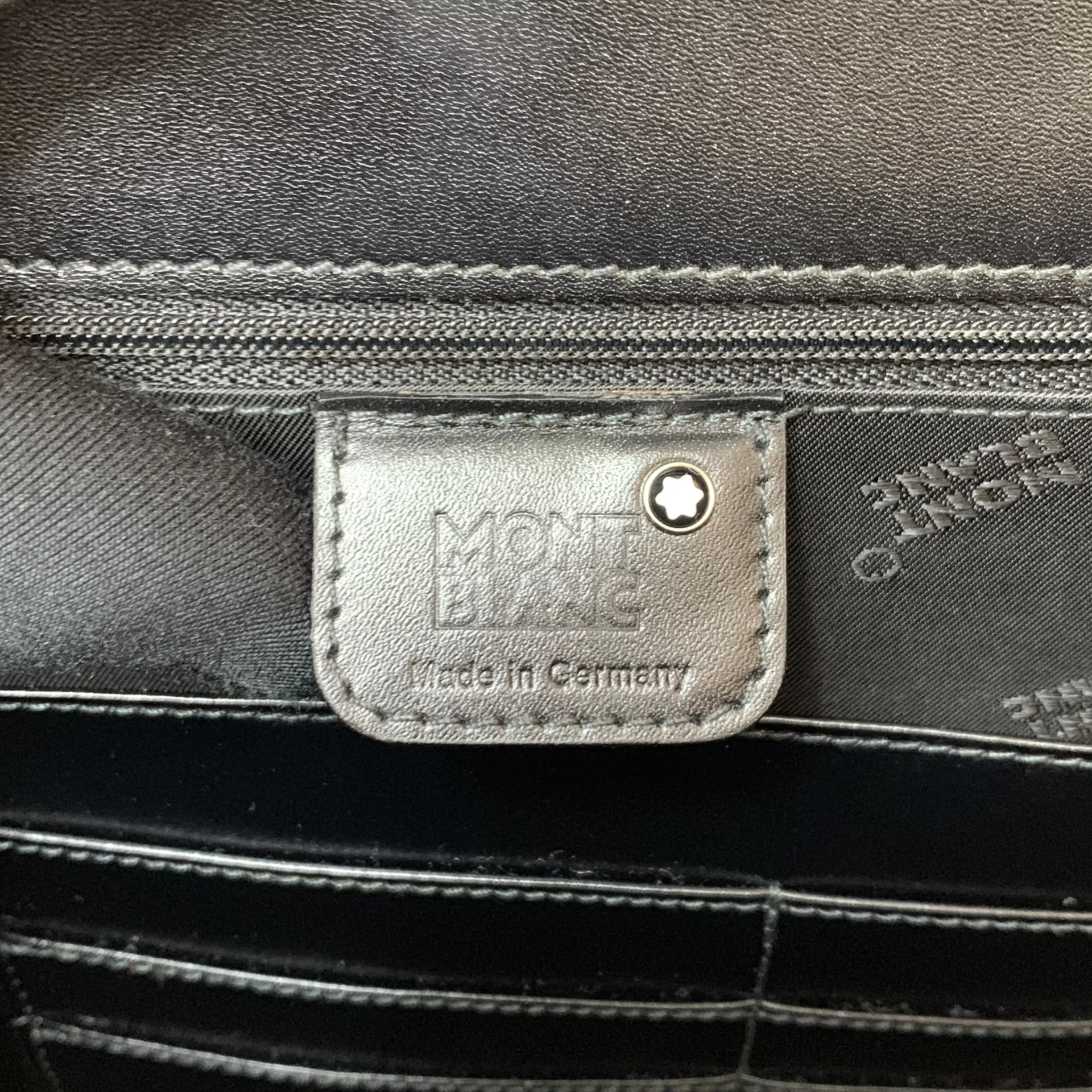 Pasta Executiva Montblanc Meisterstück Couro Preta