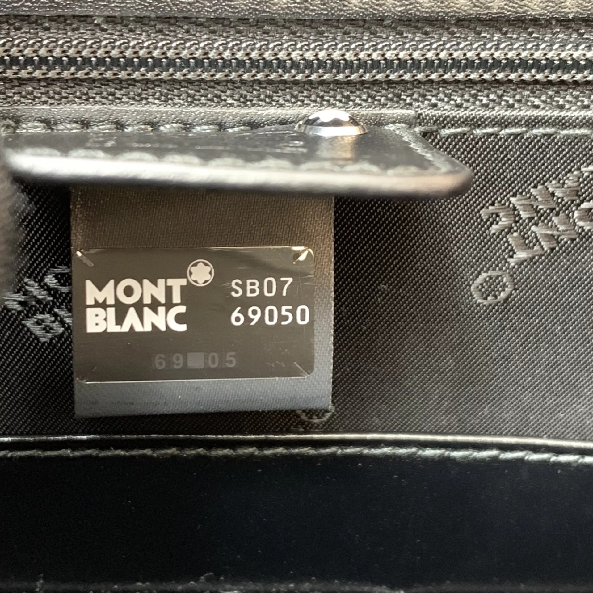 Pasta Executiva Montblanc Meisterstück Couro Preta
