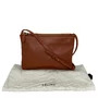 Bolsa Céline Trio Couro Caramelo e Botões Dourados