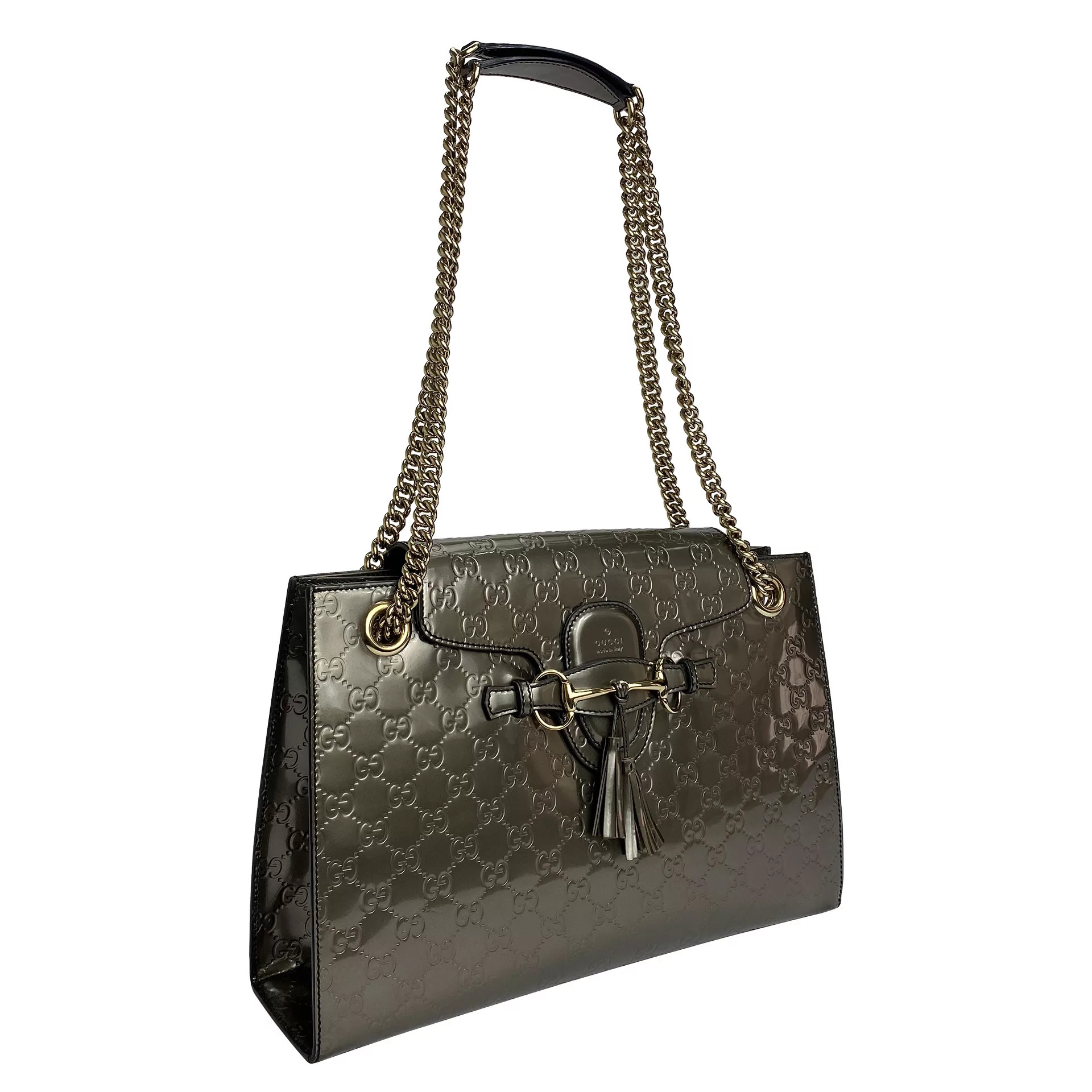 Bolsa Gucci Emily Guccissima Metalizada