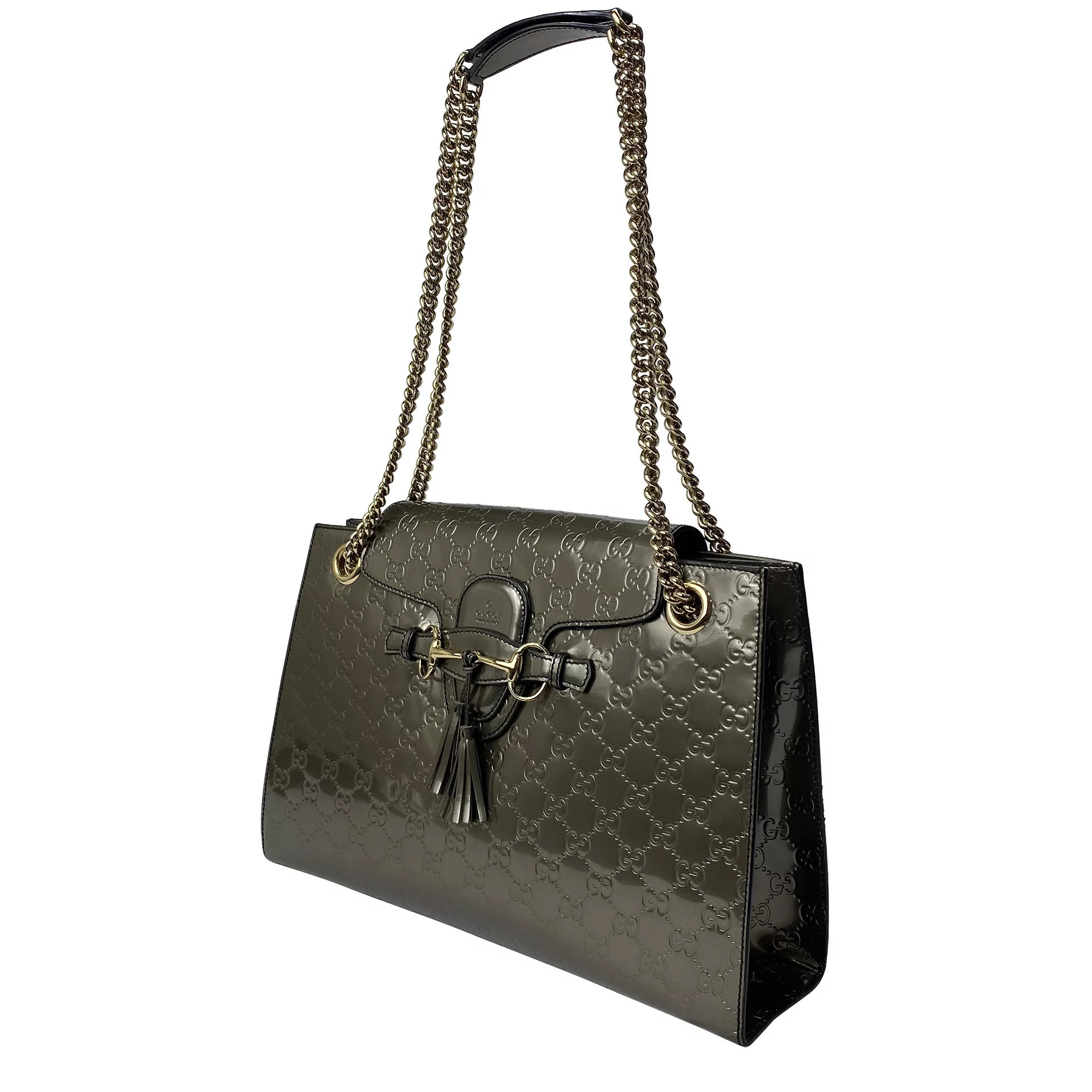 Bolsa Gucci Emily Guccissima Metalizada