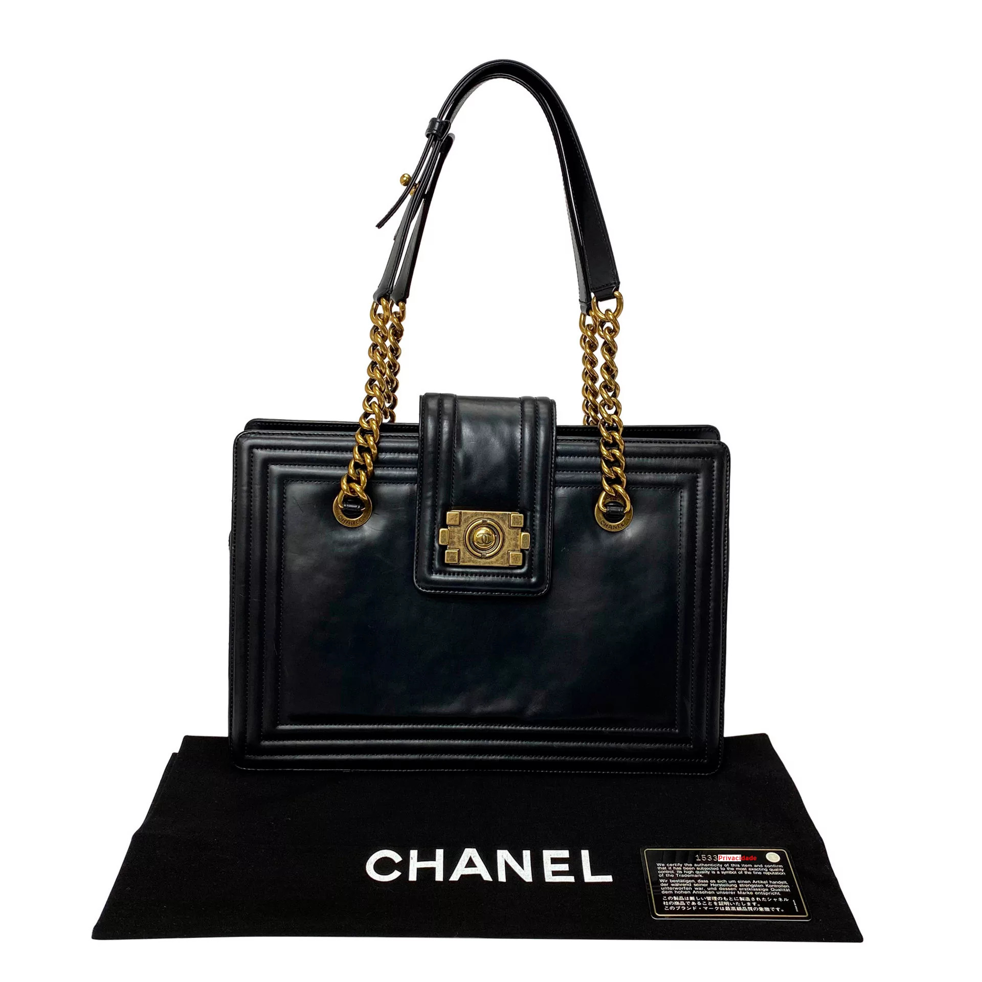 Bolsa Chanel Boy Tote Preta