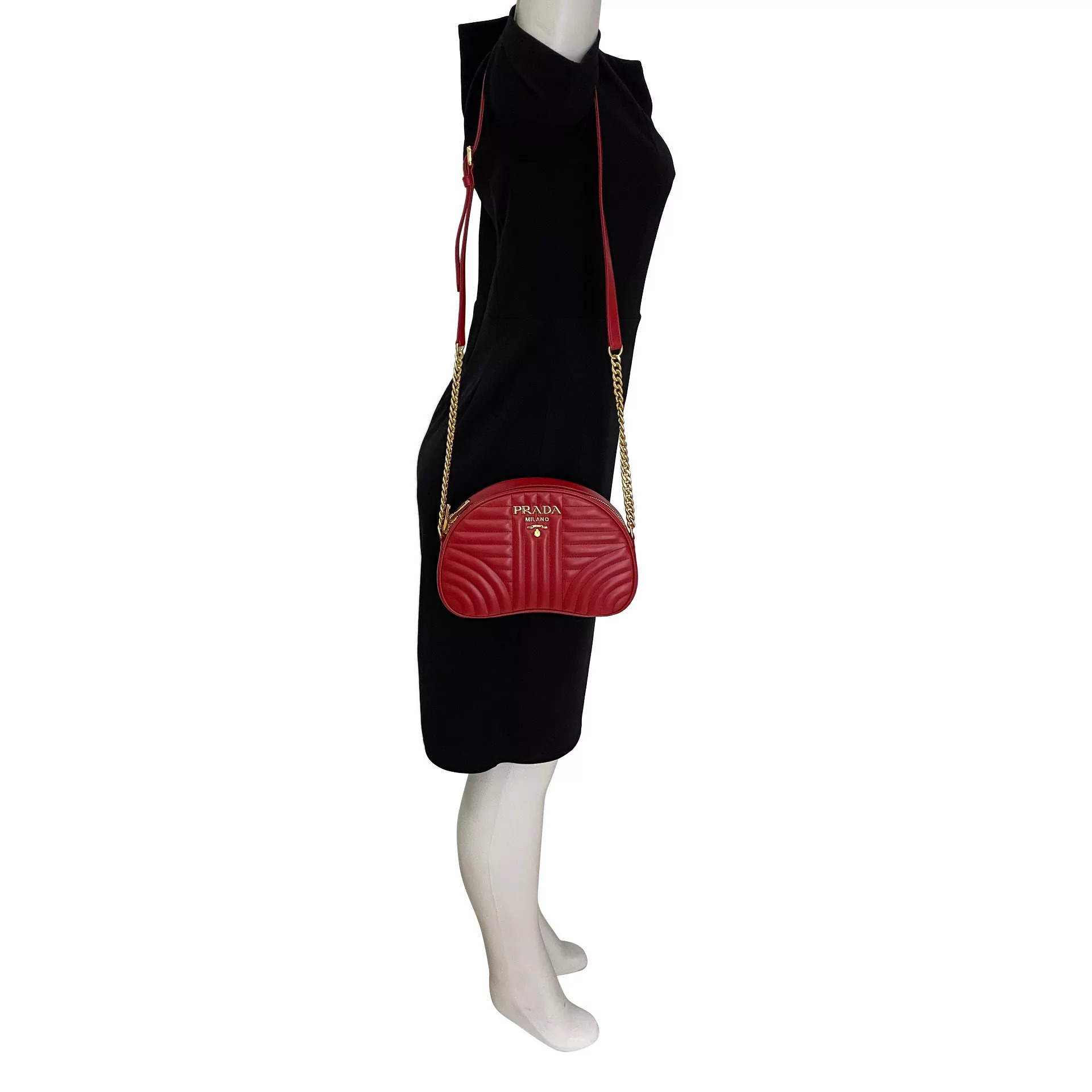 Bolsa Prada Matelassê Vermelha