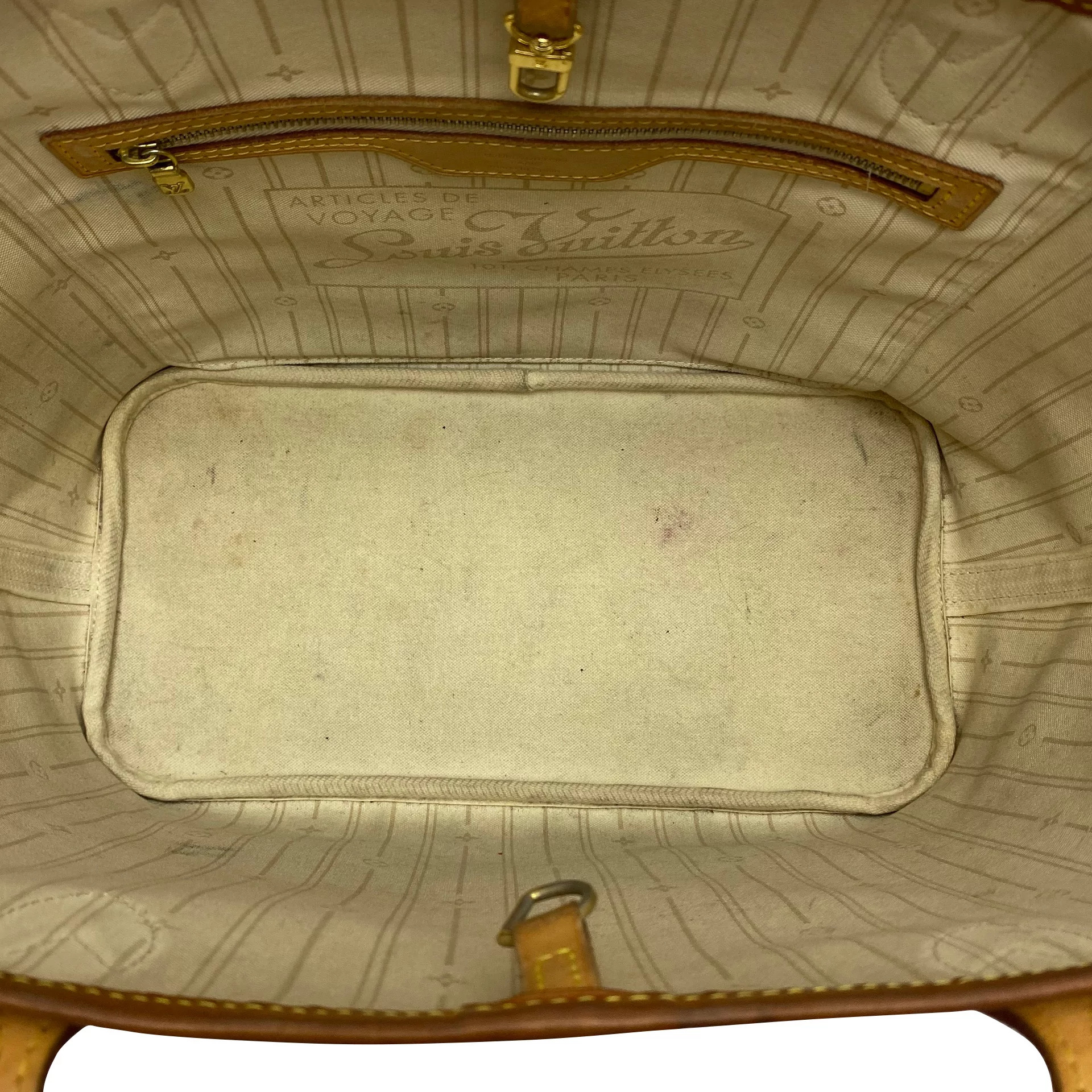 Bolsa Louis Vuitton Neverfull Damier Azur MM