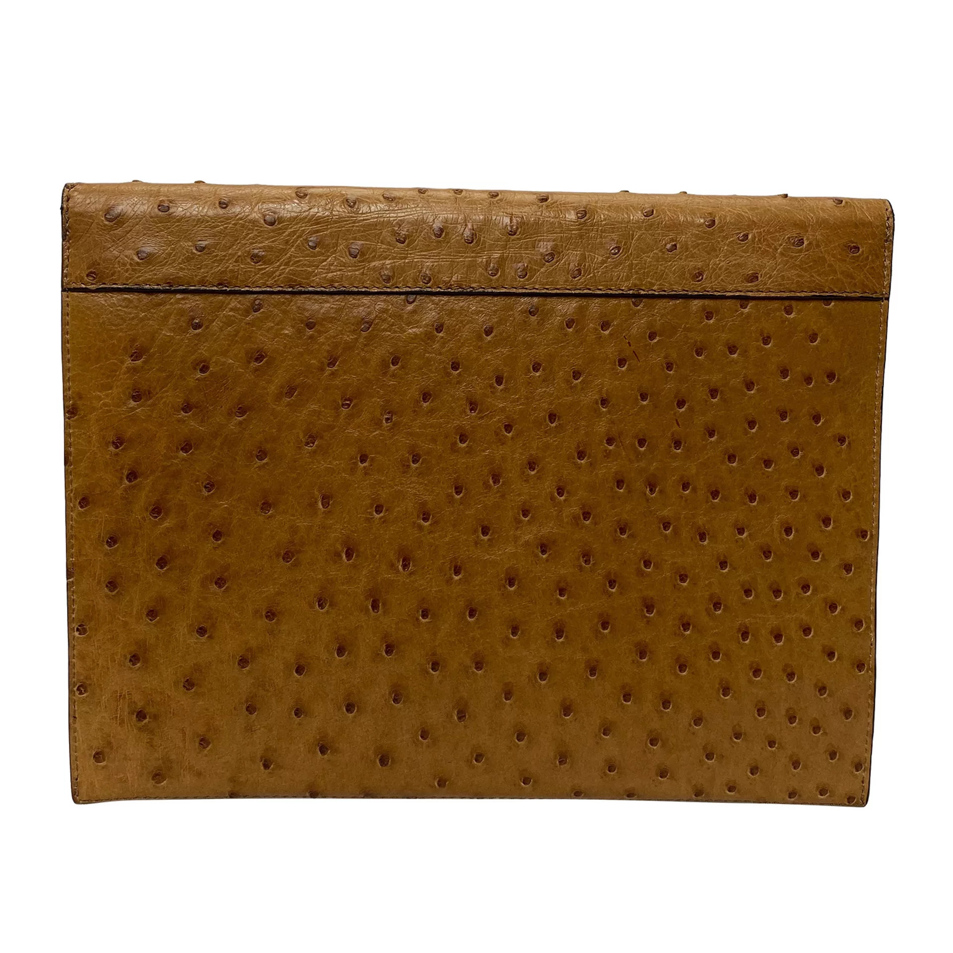 Porta-Ipad Burberry Couro de Avestruz