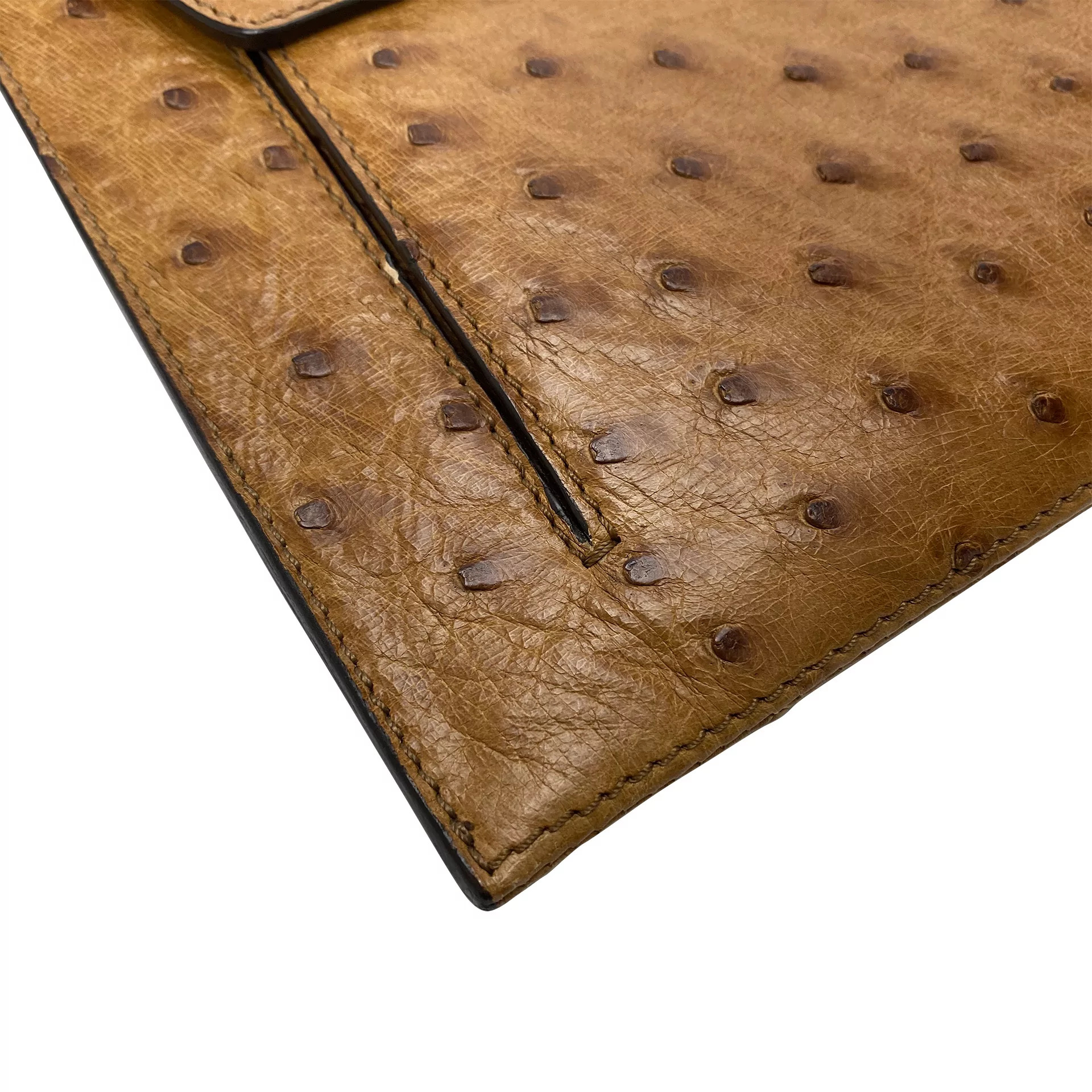 Porta-Ipad Burberry Couro de Avestruz