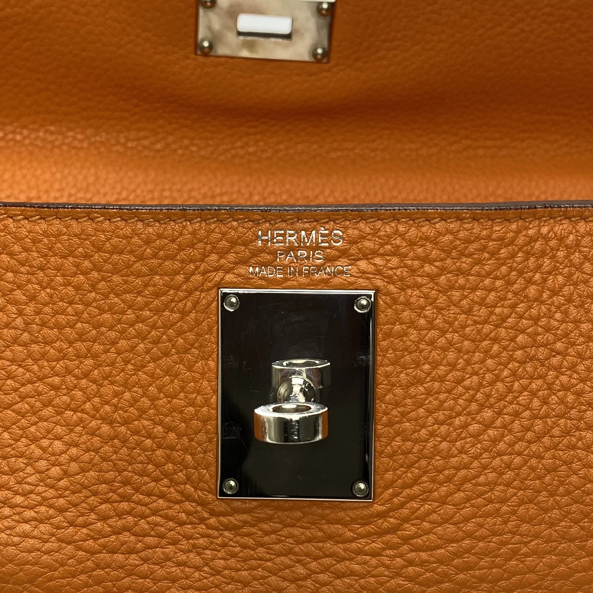 Bolsa Hermès Shoulder Kelly 40 Laranja