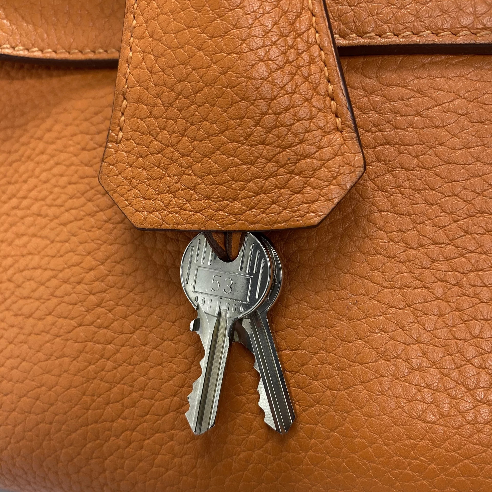 Bolsa Hermès Shoulder Kelly 40 Laranja