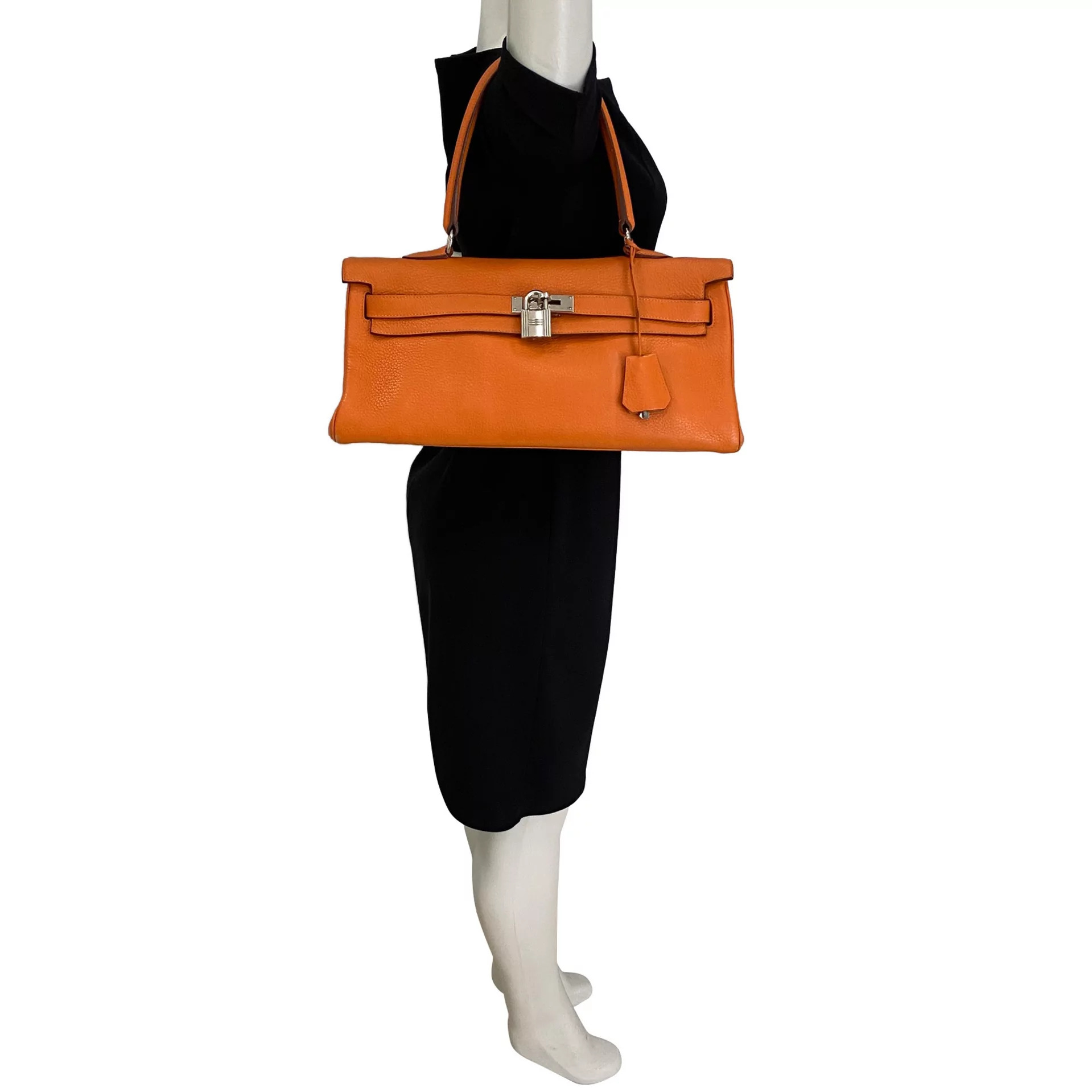Bolsa Hermès Shoulder Kelly 40 Laranja