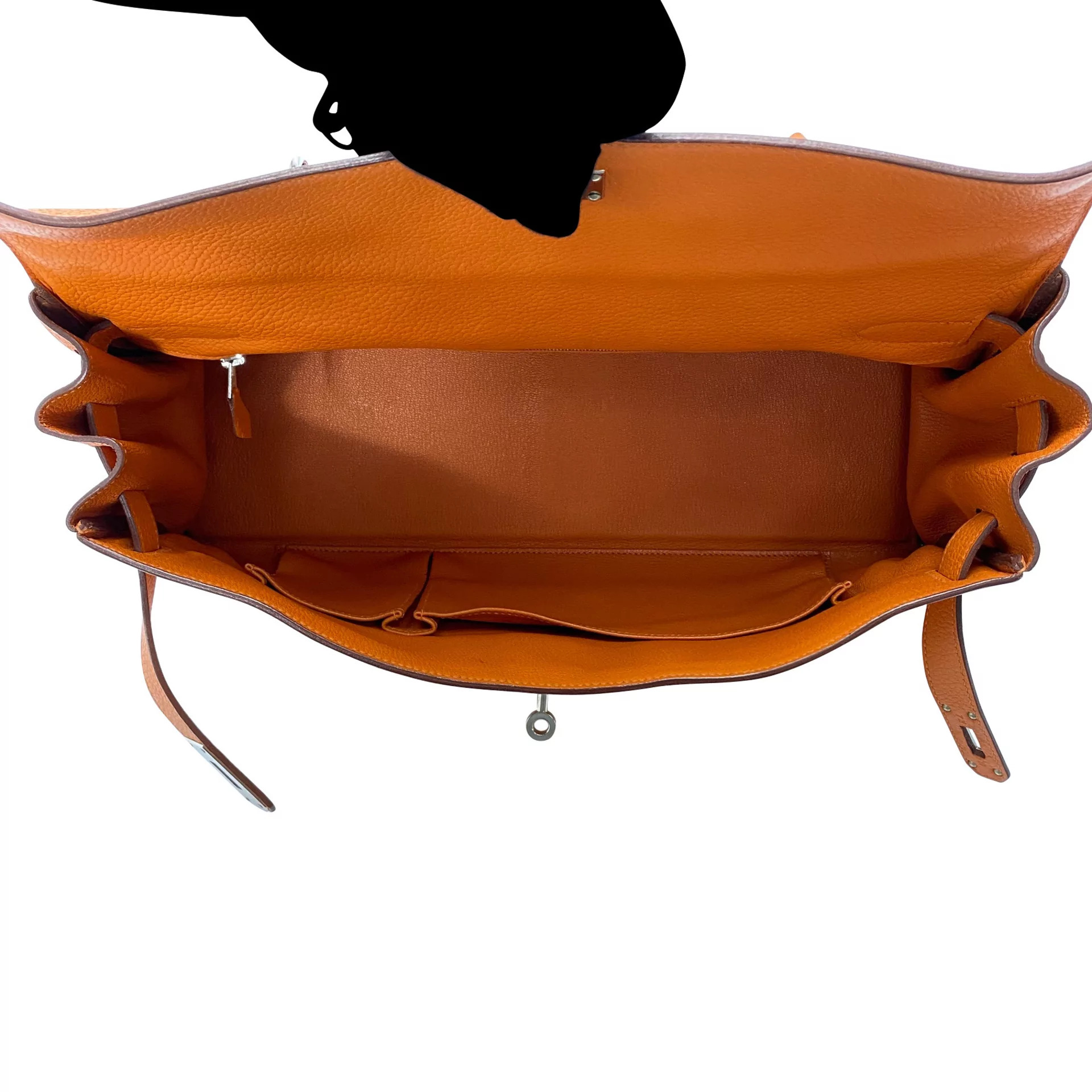 Bolsa Hermès Shoulder Kelly 40 Laranja