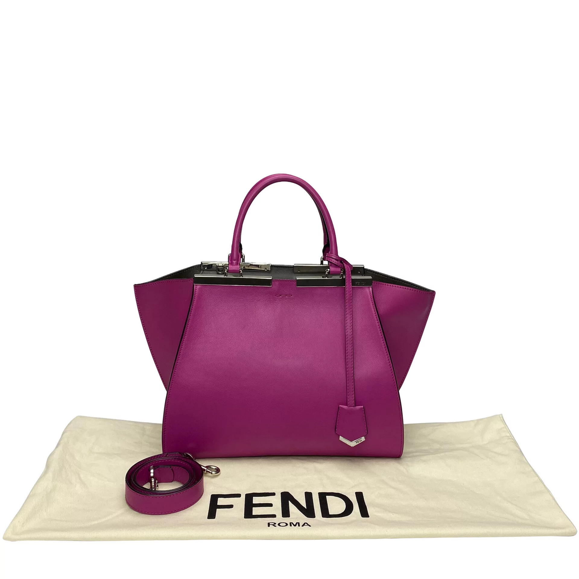 Bolsa Fendi 3 Jours Rosa