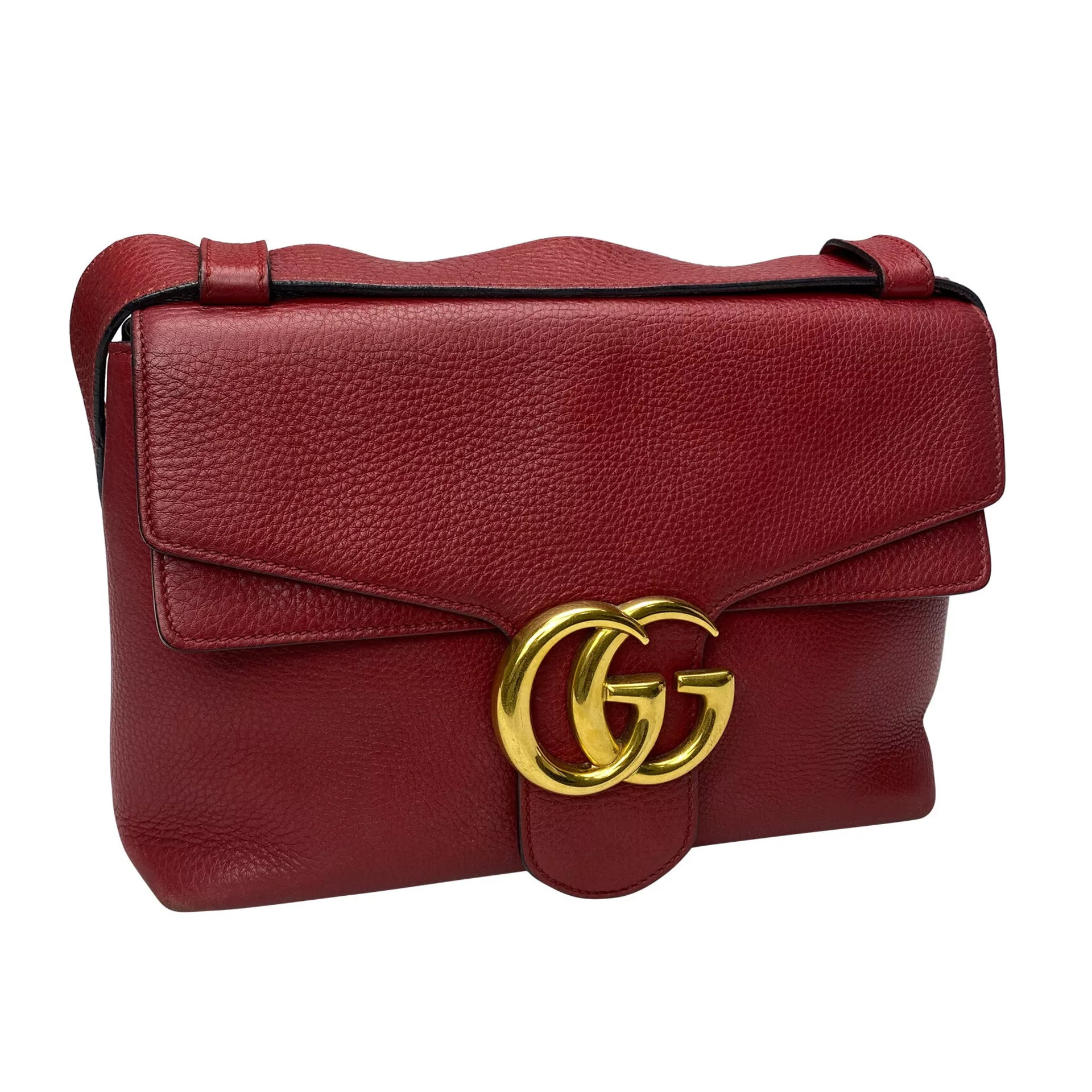 Bolsa Gucci GG Marmont Shoulder Vermelha