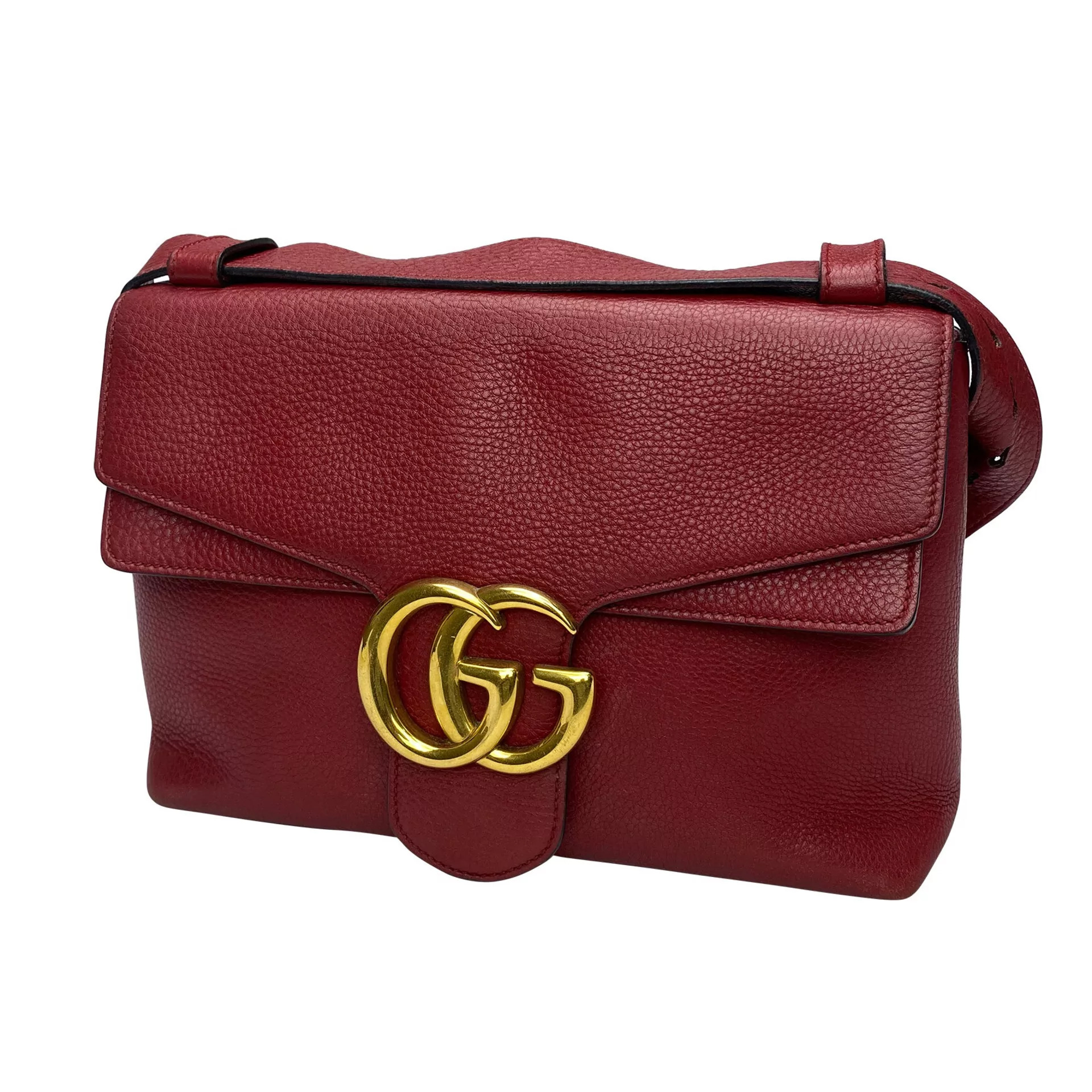 Bolsa Gucci GG Marmont Shoulder Vermelha