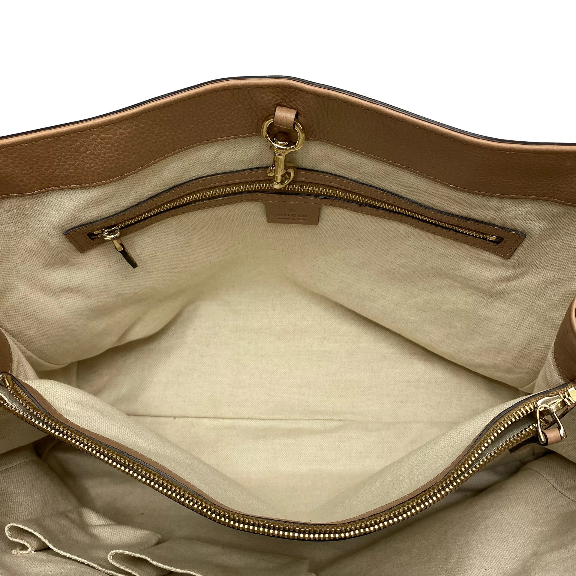 Bolsa Gucci Bella Tote Caramelo