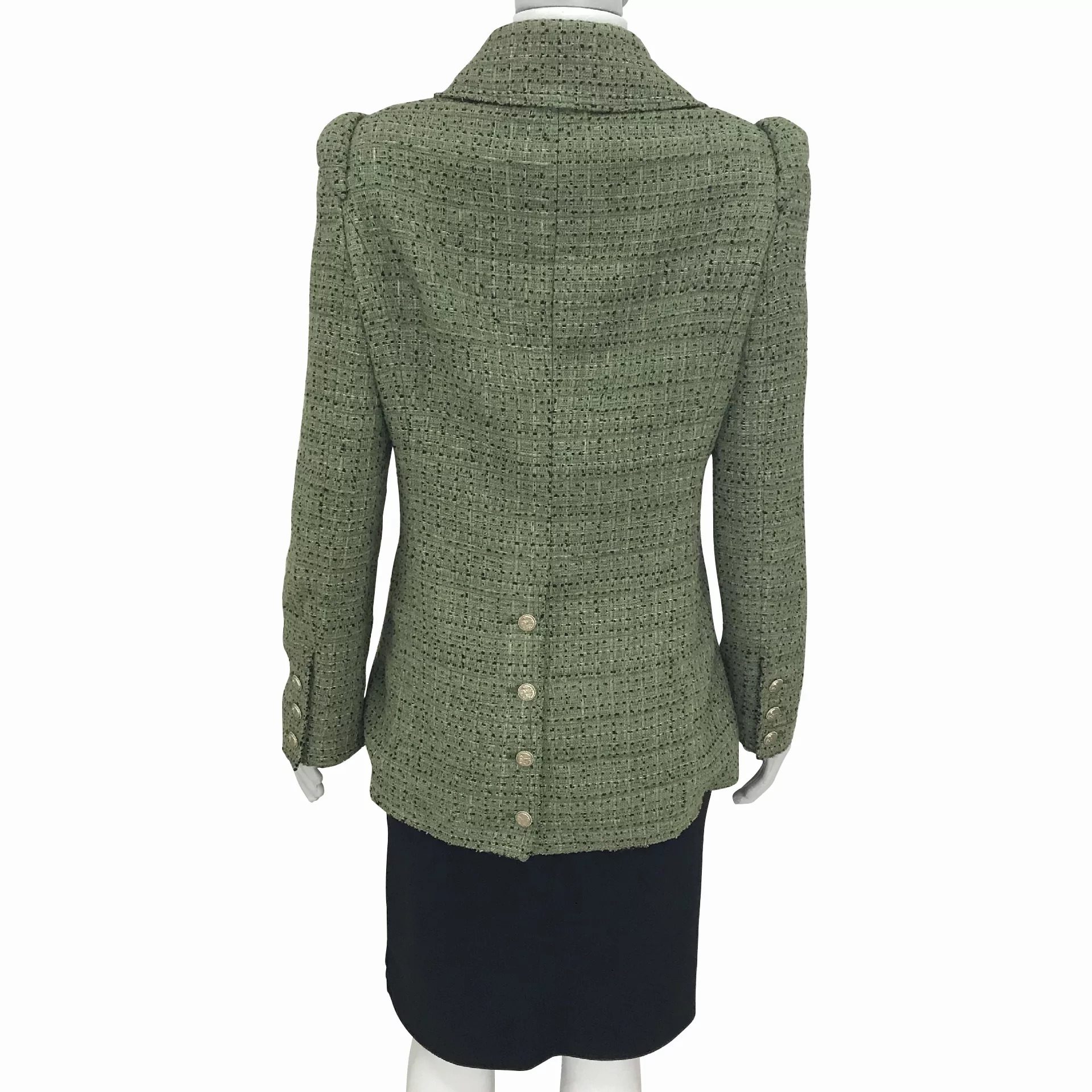 Casaco Chanel Tweed Verde