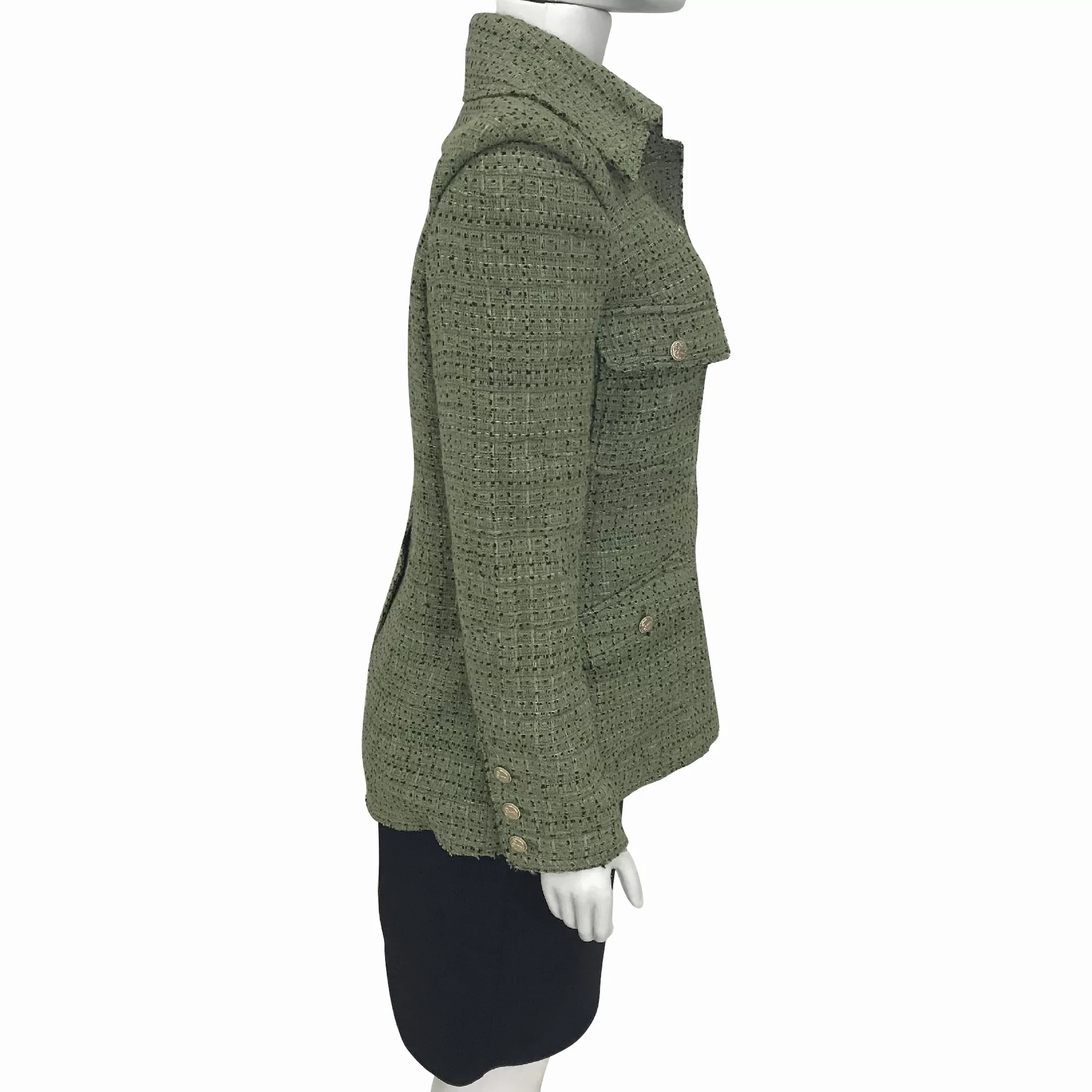 Casaco Chanel Tweed Verde
