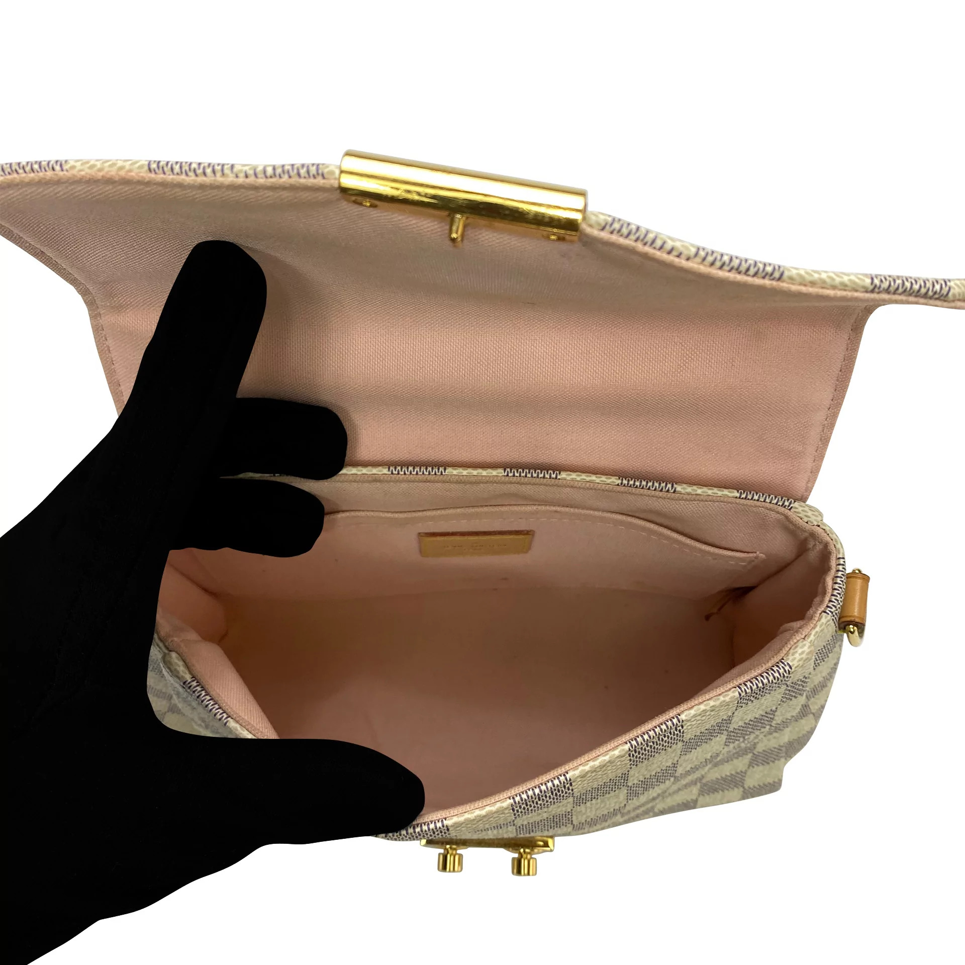 Bolsa Louis Vuitton Croisette Damier Azur