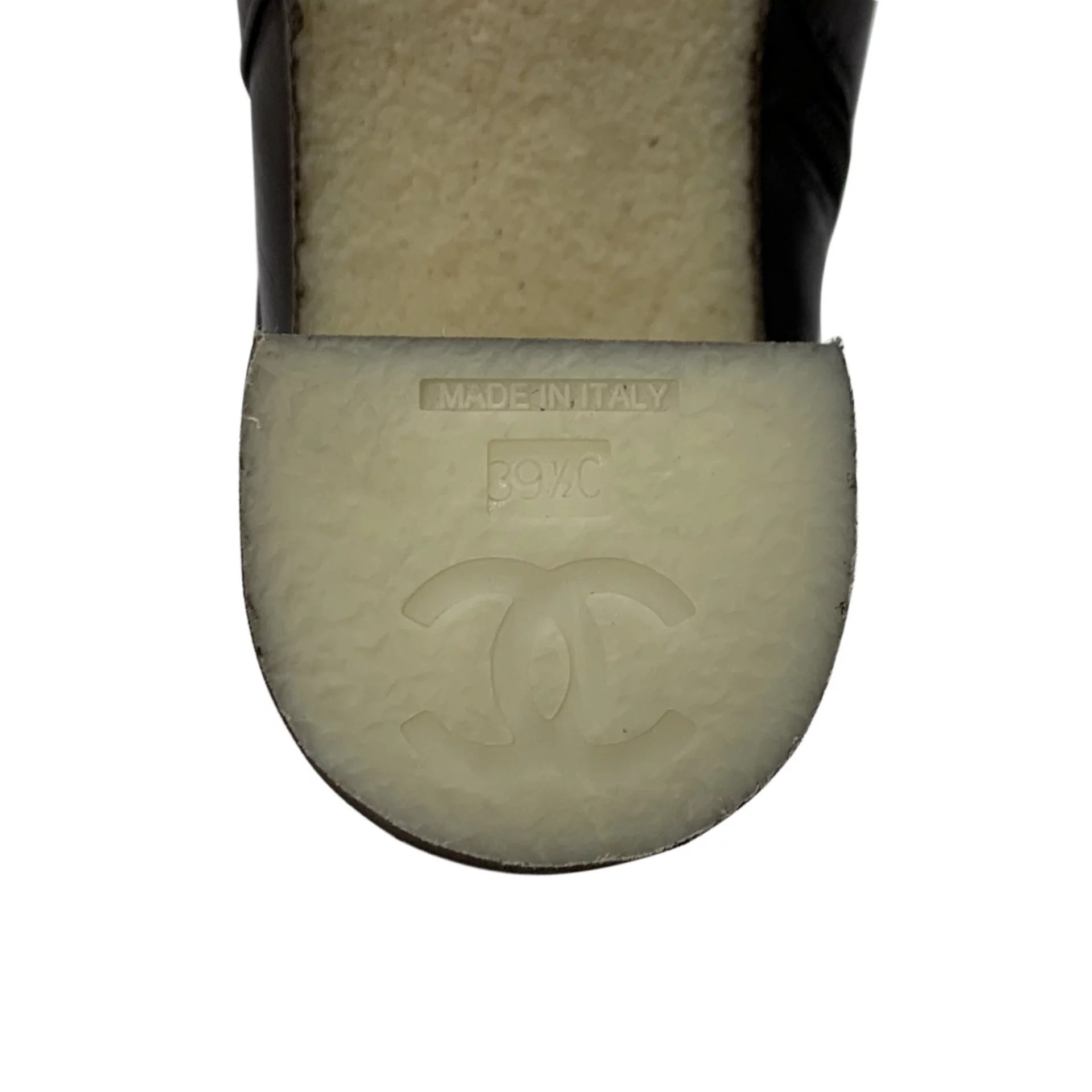 Bota Chanel Cano Longo Marrom
