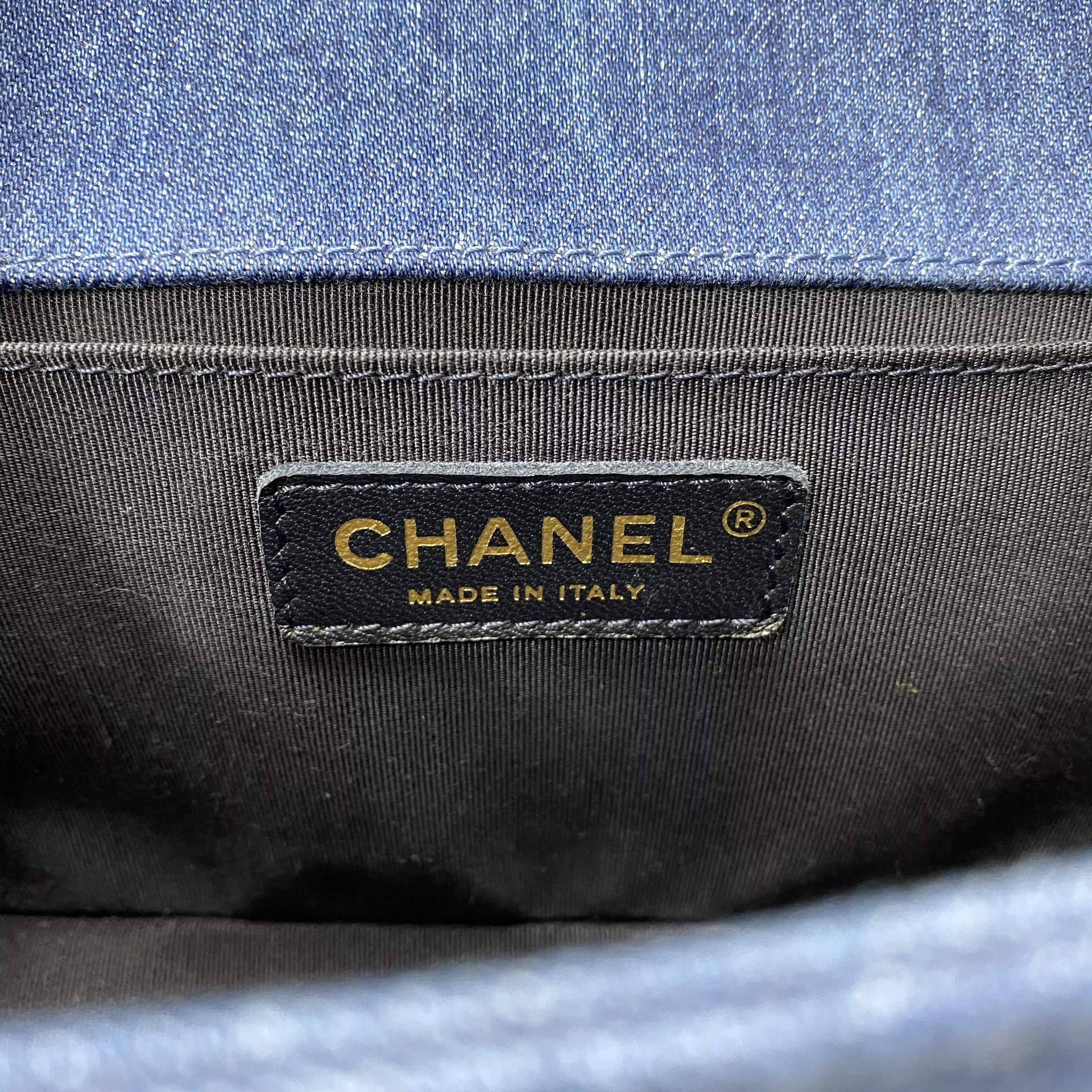 Bolsa Chanel Boy Denim Patchwork
