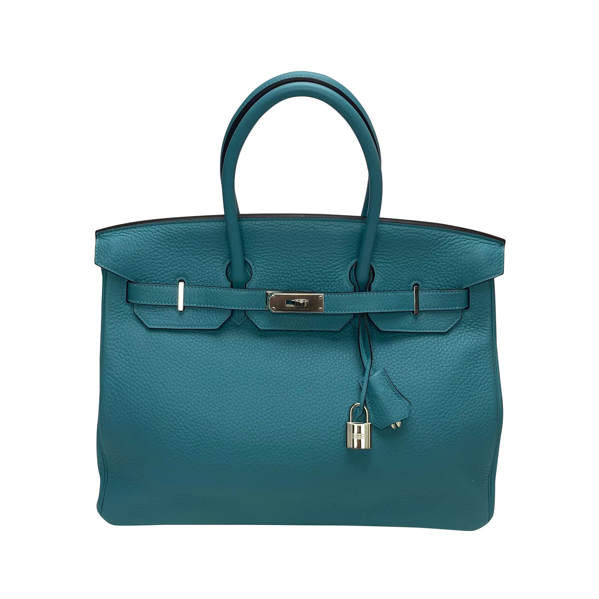 Bolsa Hermès Birkin 35 Togo Blue Atoll