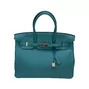 Bolsa Hermès Birkin 35 Togo Blue Atoll