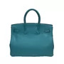Bolsa Hermès Birkin 35 Togo Blue Atoll