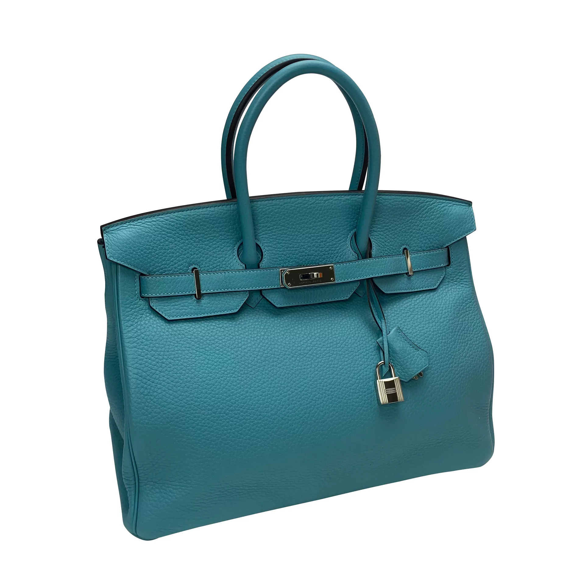 Bolsa Hermès Birkin 35 Togo Blue Atoll