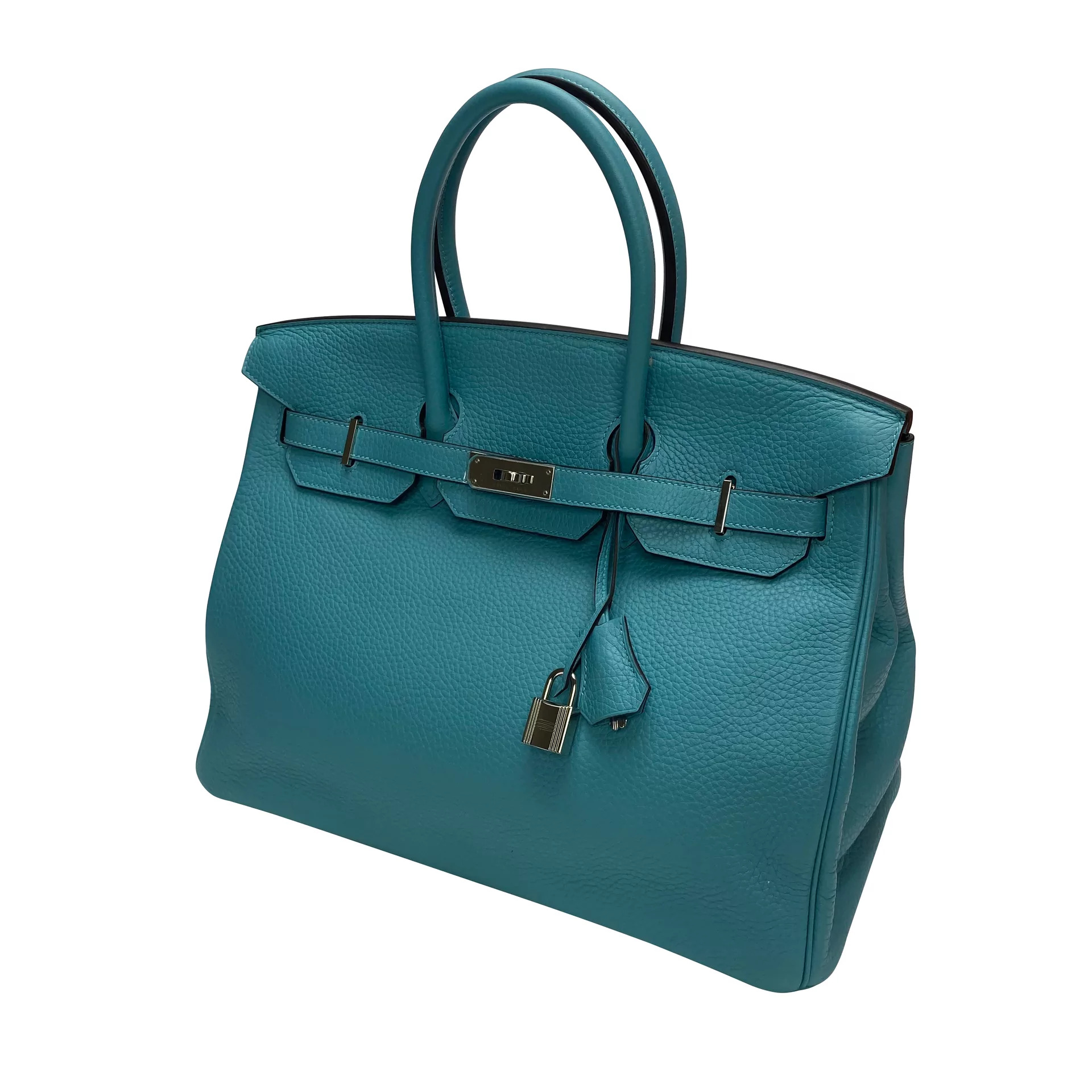 Bolsa Hermès Birkin 35 Togo Blue Atoll