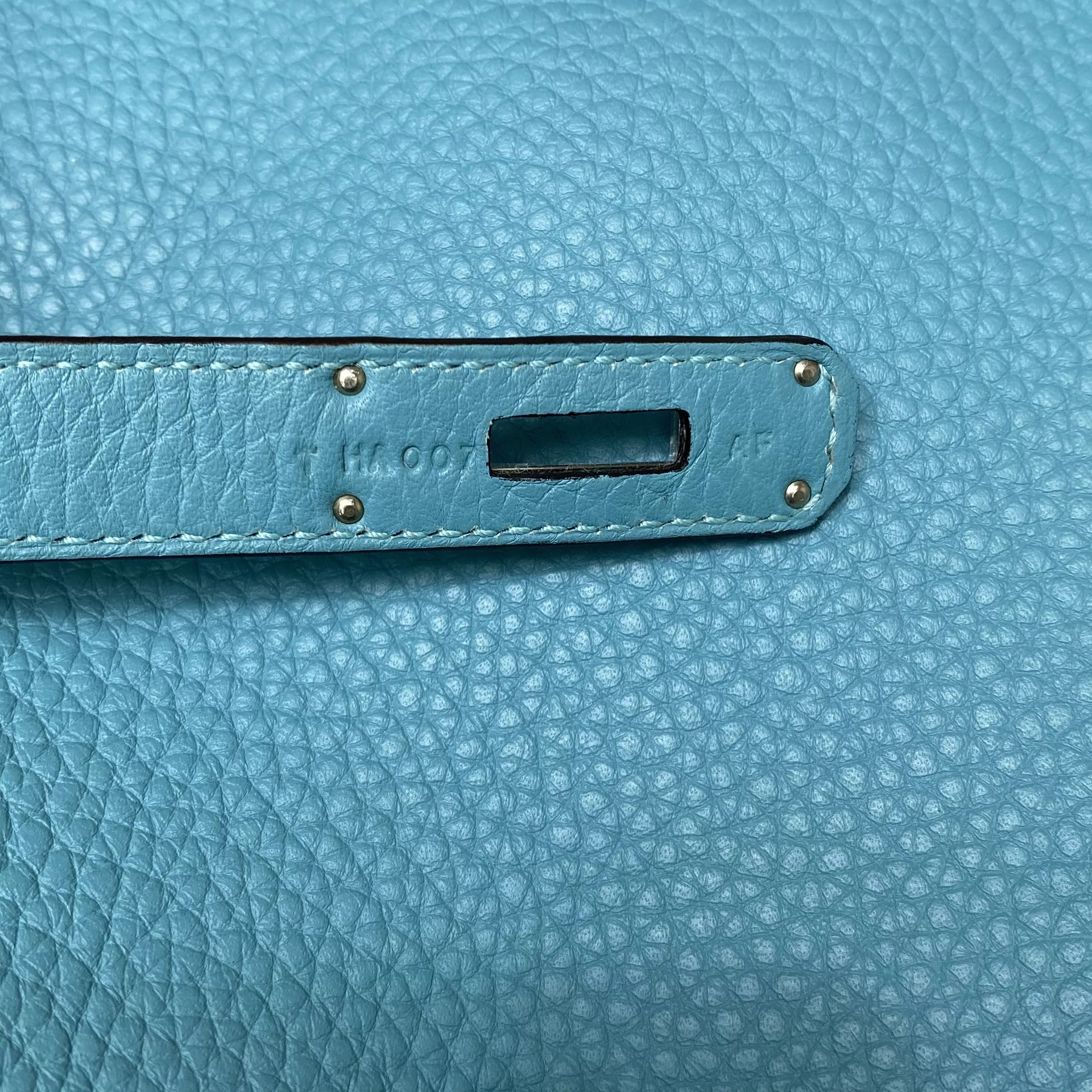 Bolsa Hermès Birkin 35 Togo Blue Atoll