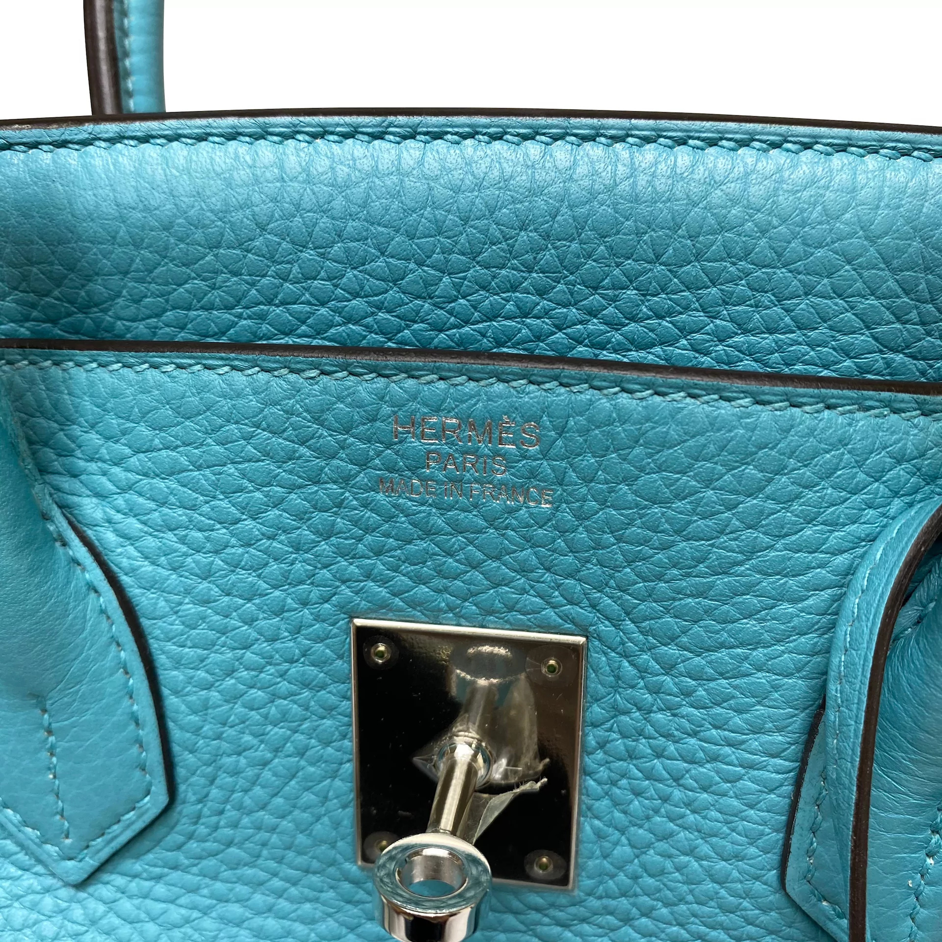 Bolsa Hermès Birkin 35 Togo Blue Atoll