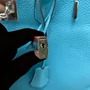 Bolsa Hermès Birkin 35 Togo Blue Atoll