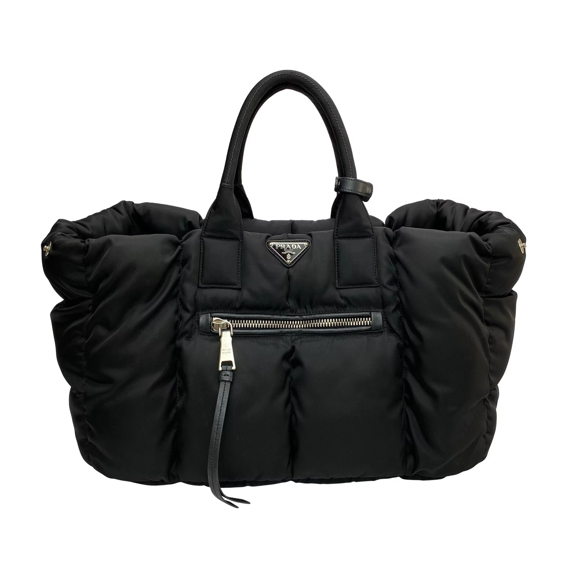 Bolsa Prada Tessuto Bomber Preta