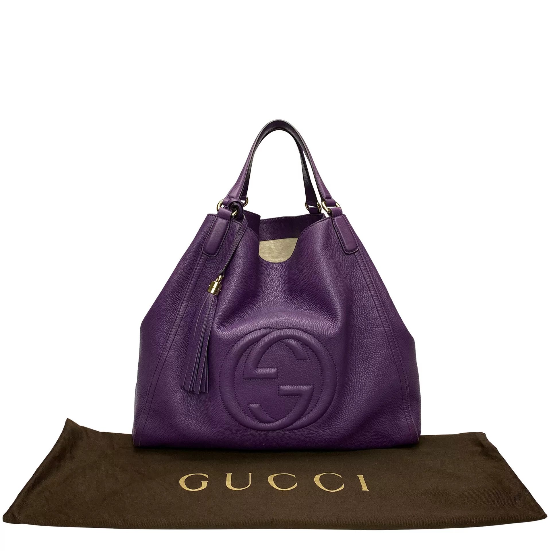 Bolsa Gucci Soho Roxa