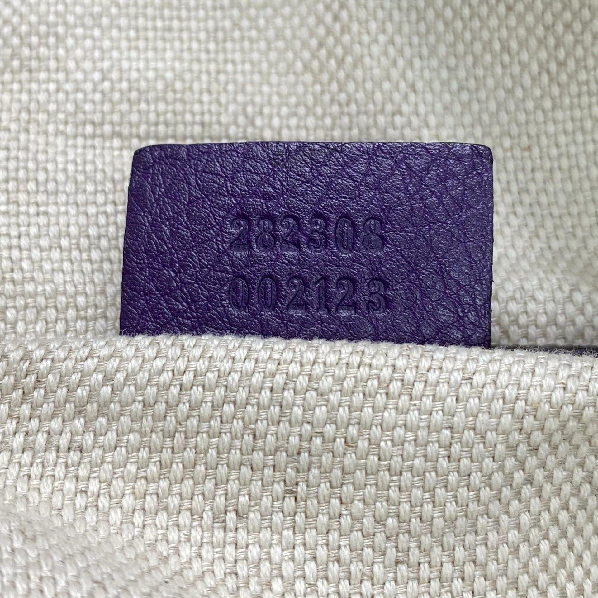 Bolsa Gucci Soho Roxa