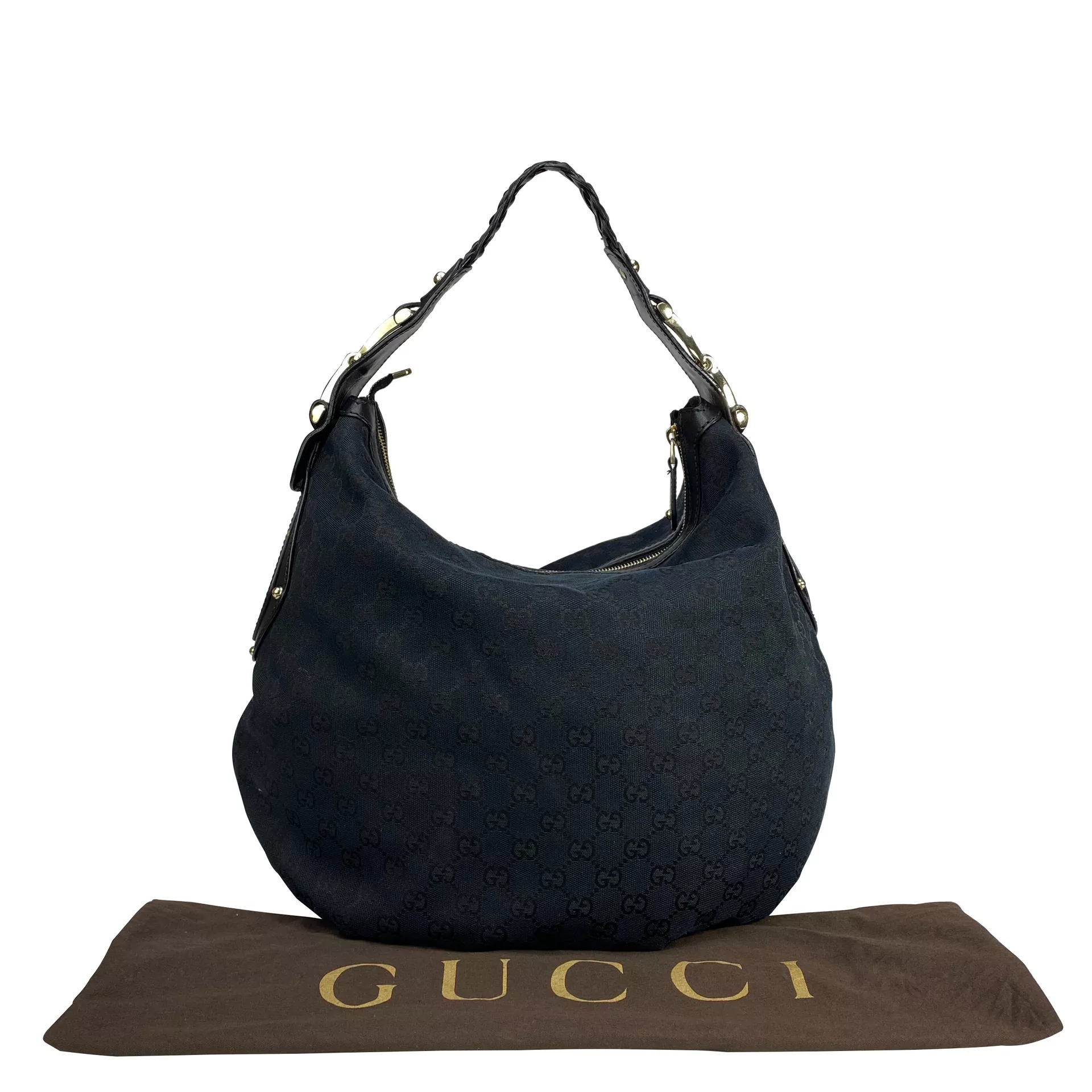 Bolsa Gucci Pelham Hobo Preta