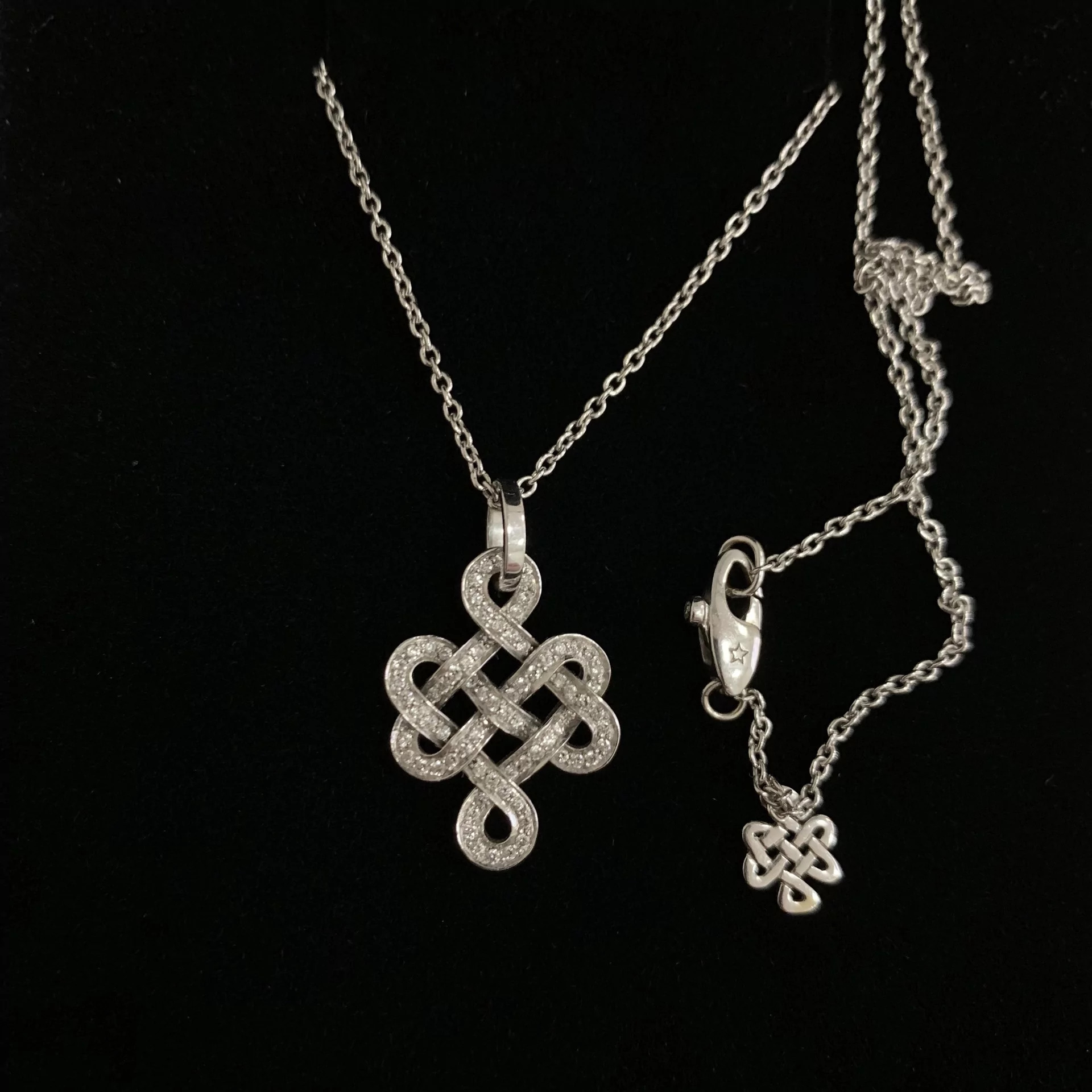 Colar H.Stern Ouro Branco com Diamantes - DVF