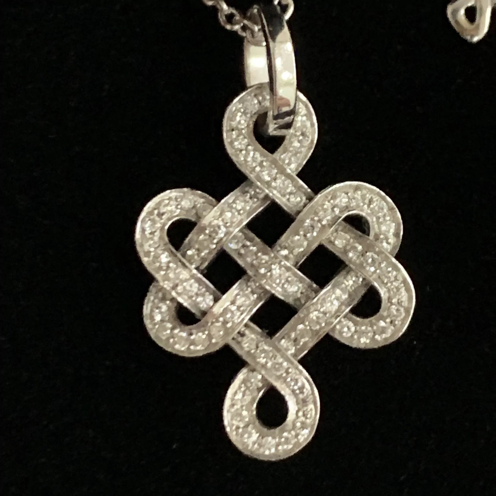 Colar H.Stern Ouro Branco com Diamantes - DVF
