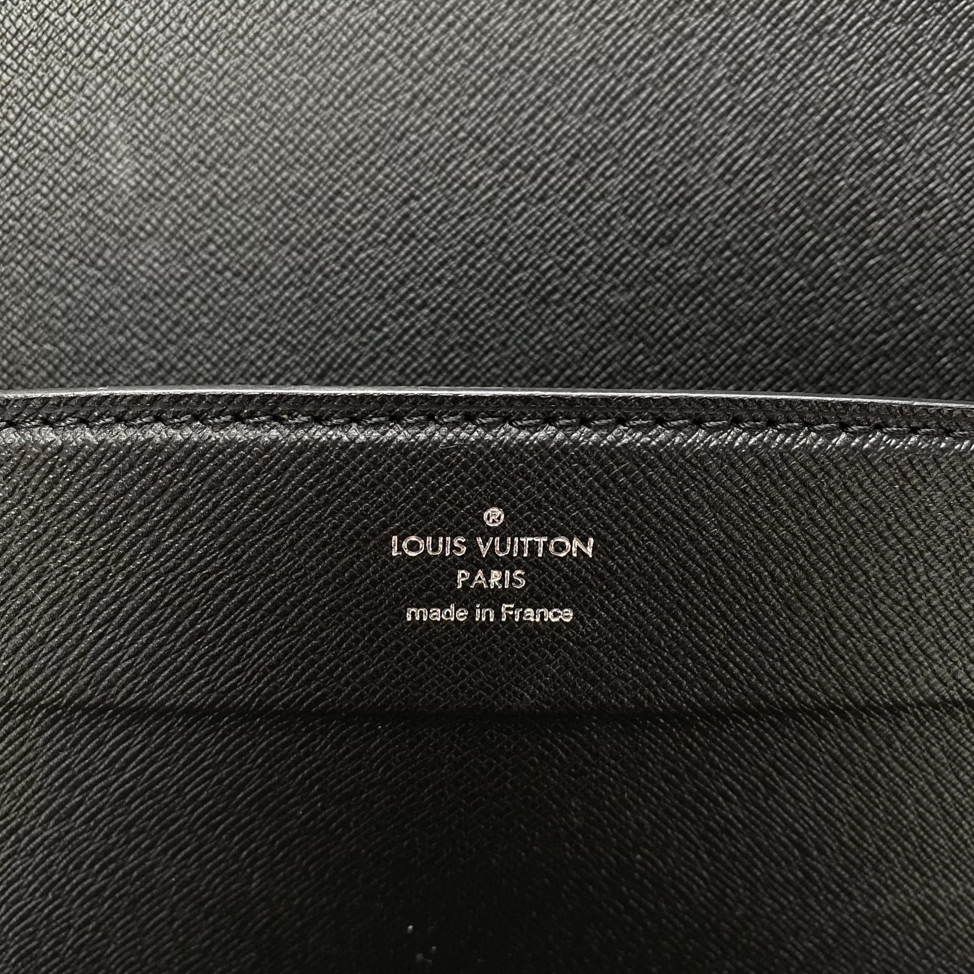 Pasta Louis Vuitton Président Damier Graphite