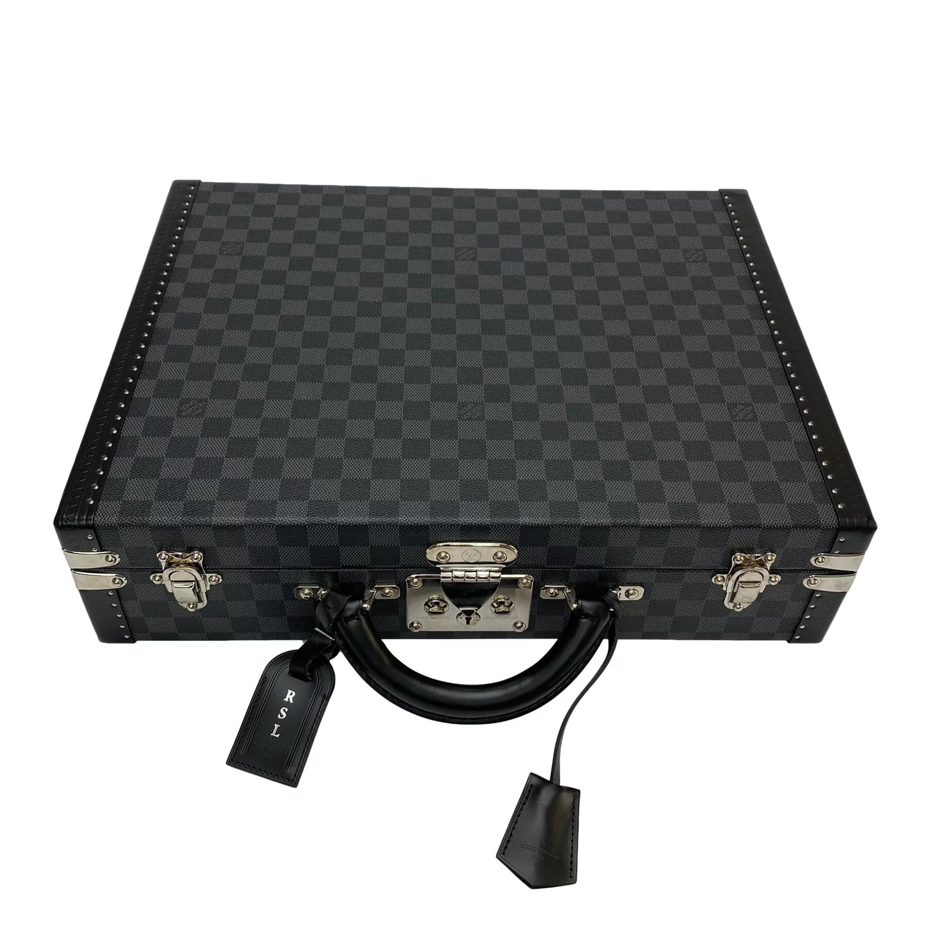 Pasta Louis Vuitton Président Damier Graphite