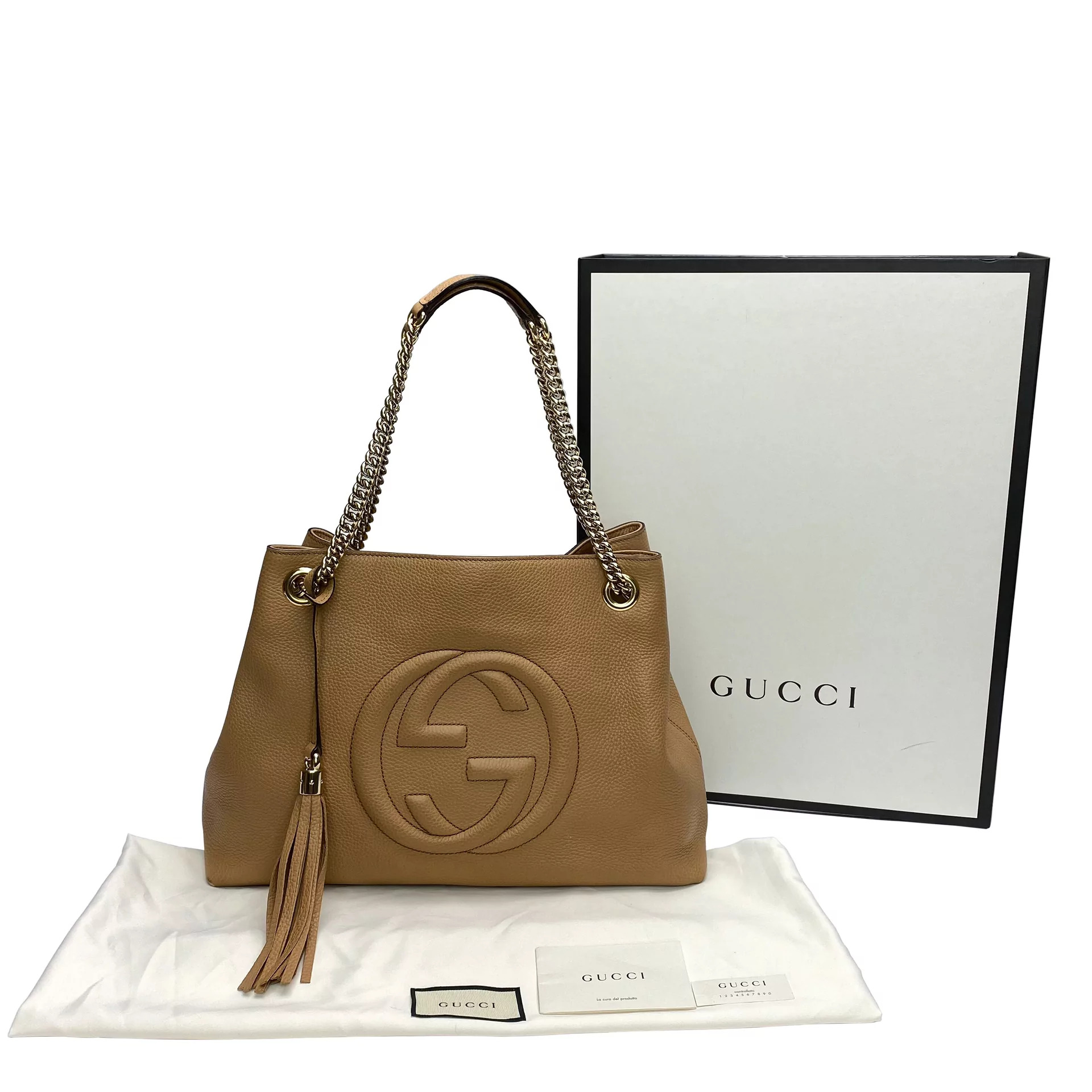 Bolsa Gucci Soho Bege