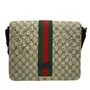 Bolsa Gucci GG Supreme Web Flap Messenger Bag