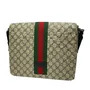 Bolsa Gucci GG Supreme Web Flap Messenger Bag
