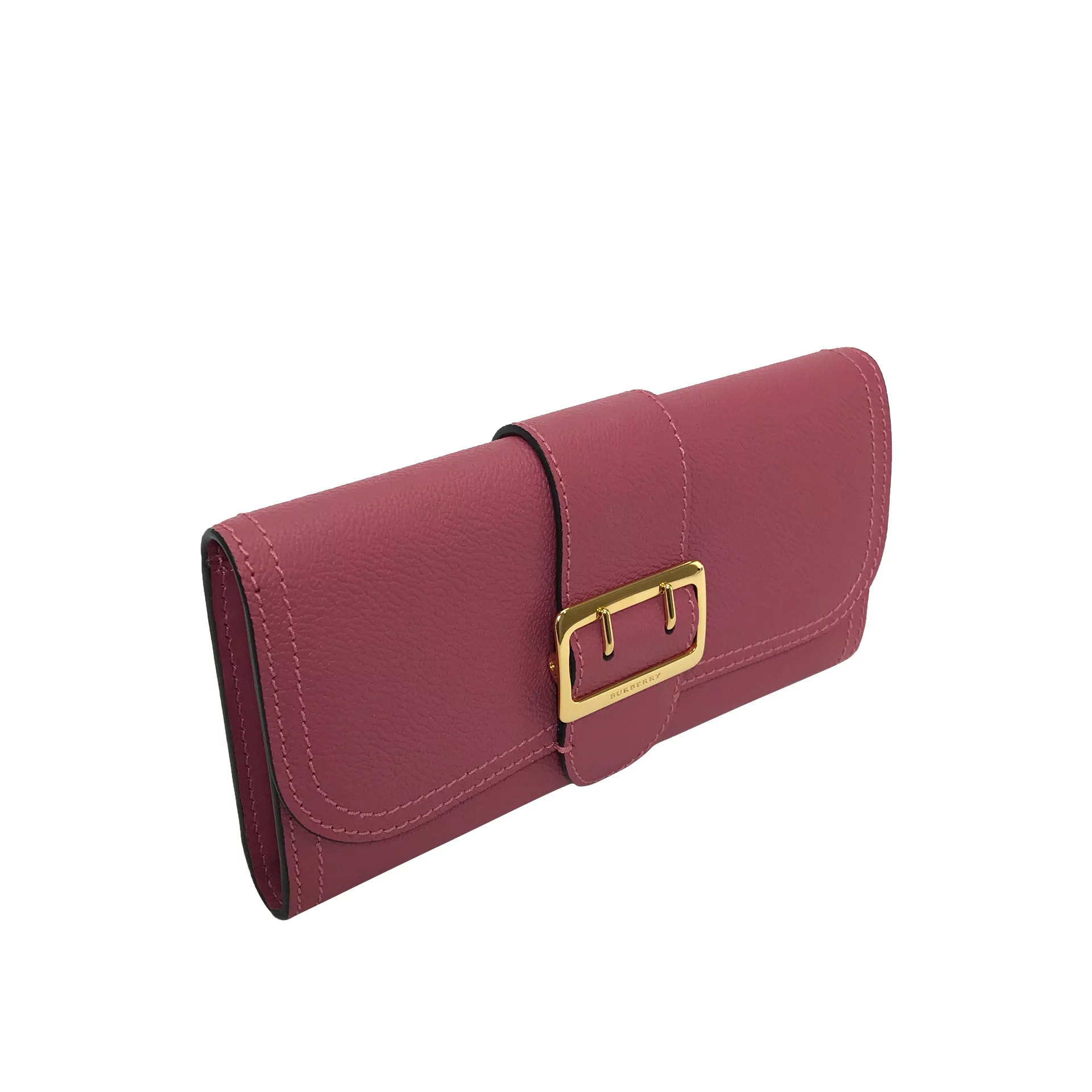 Carteira Burberry Couro Rosa 