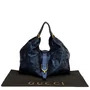 Bolsa Gucci Stirrup Píton Azul
